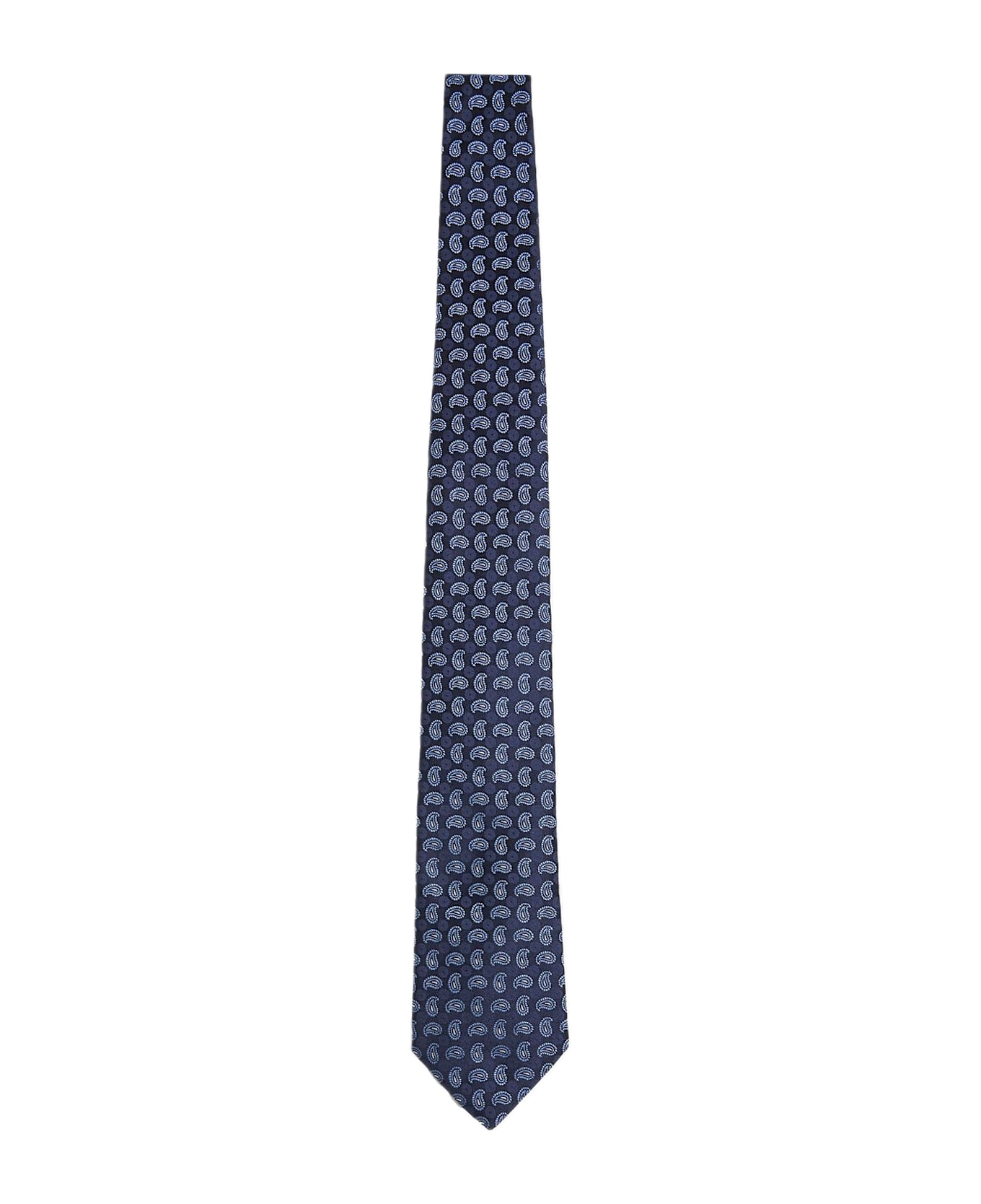Etro Jacquard Pointed-tip Tie - VAR.MULTICOLOR FDO BLU