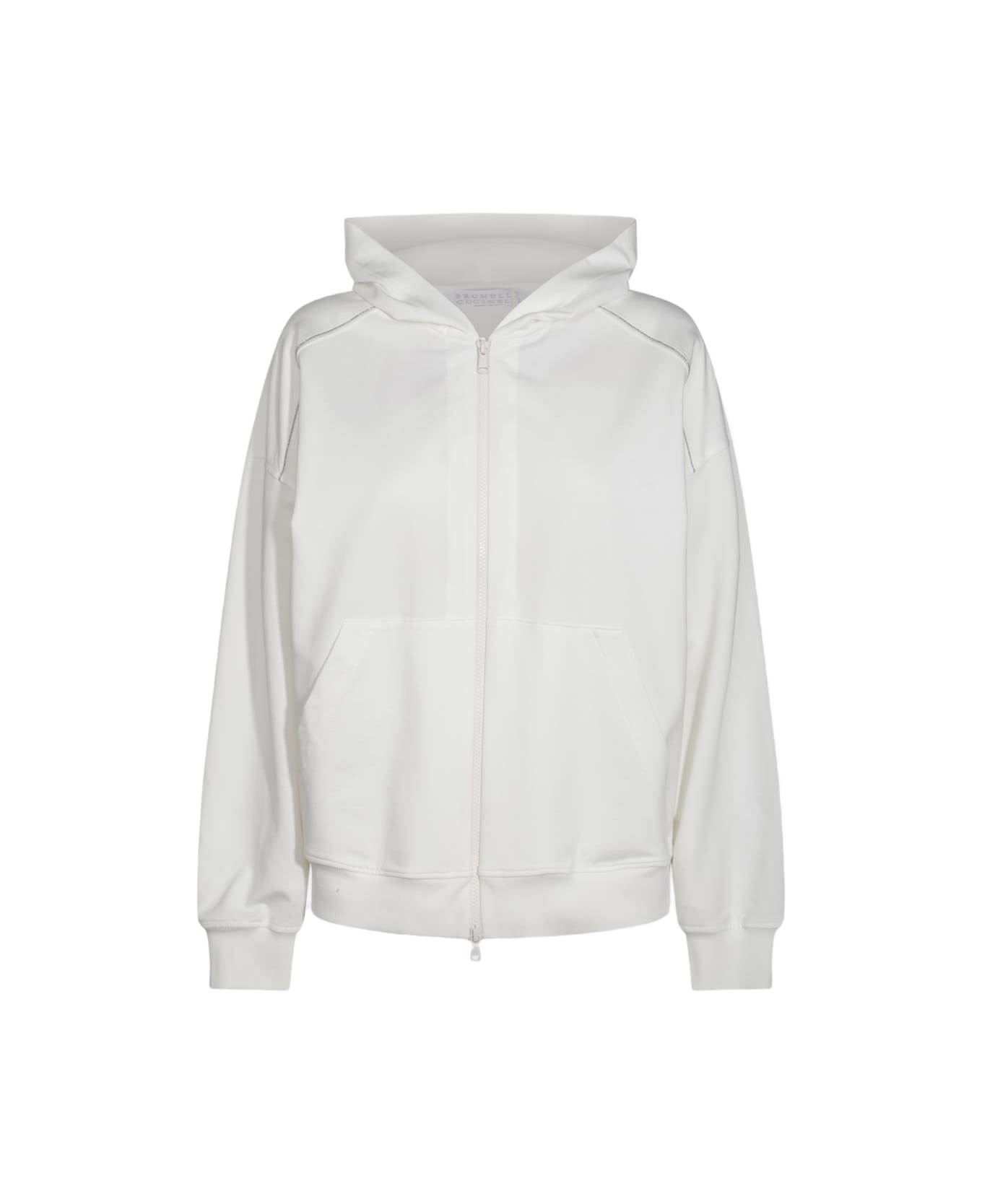 Brunello Cucinelli White Cotton Sweatshirt - White