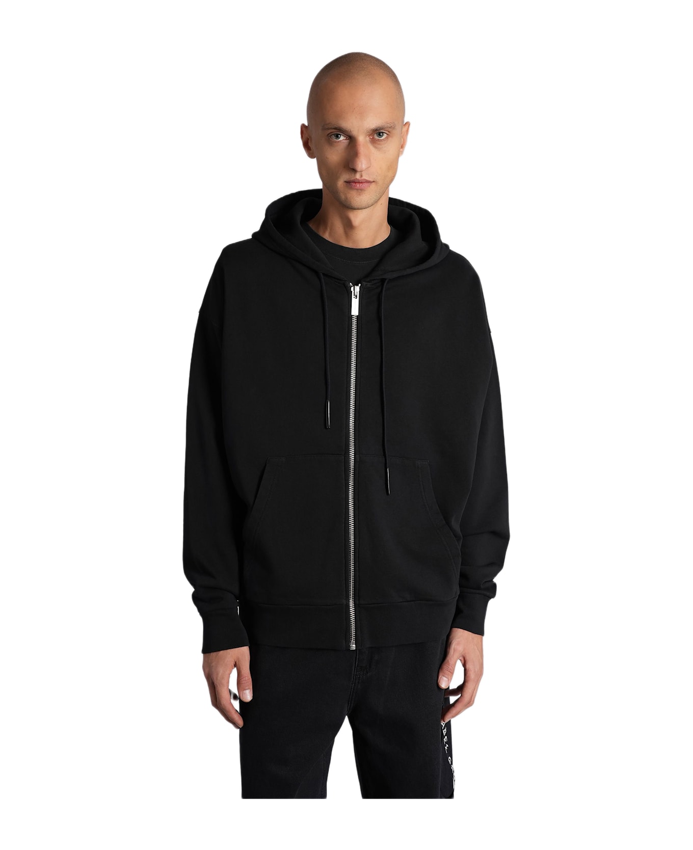 44 Label Group Sweatshirt In Black Cotton - black