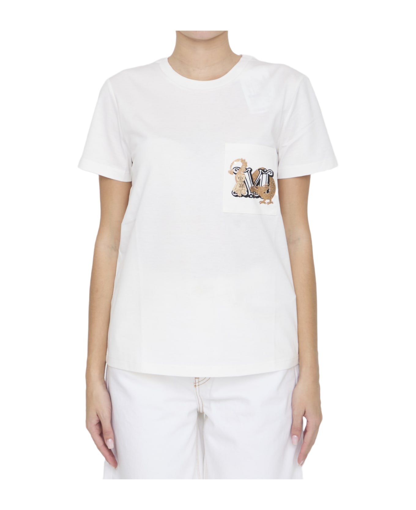 Max Mara Elmo T-shirt - WHITE Tシャツ