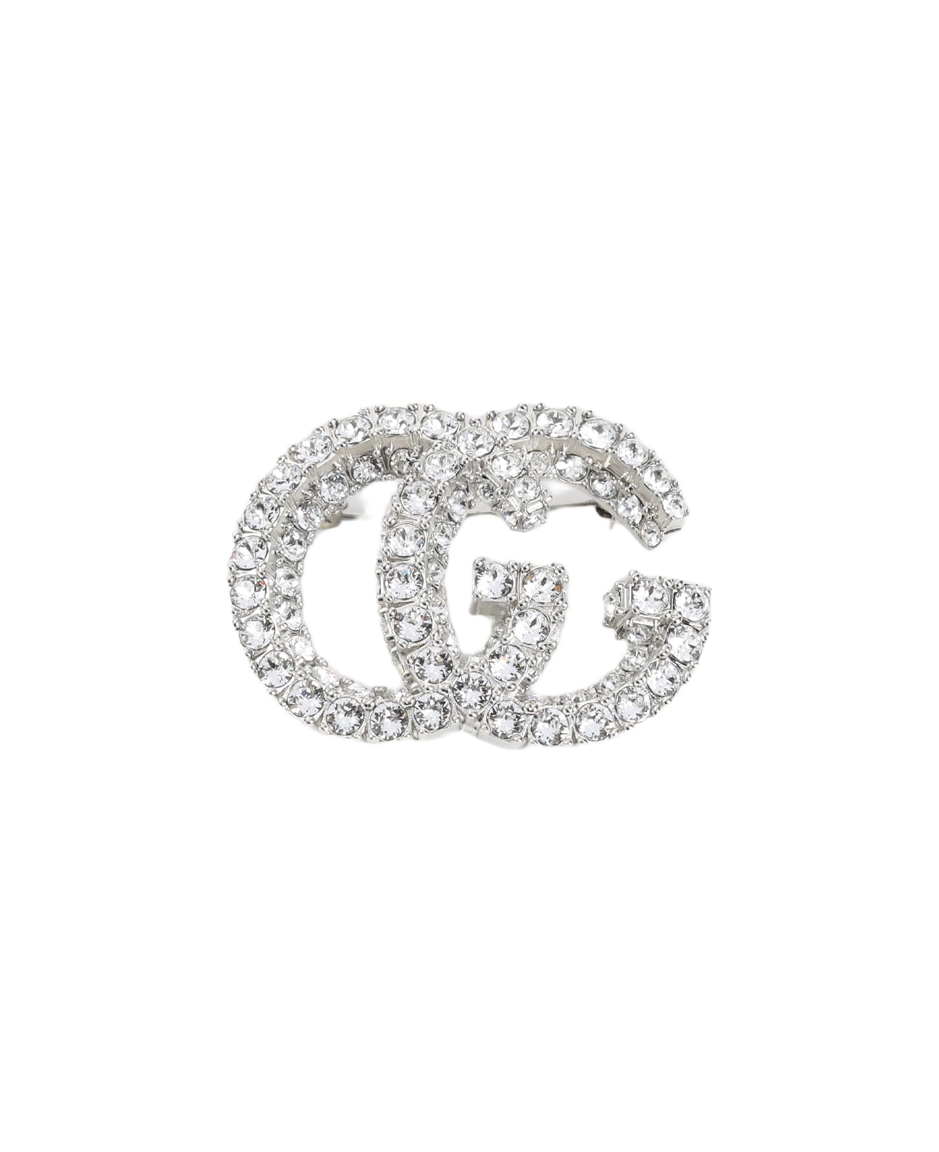 Gucci Gg Marmont Pins - Crystal Silver