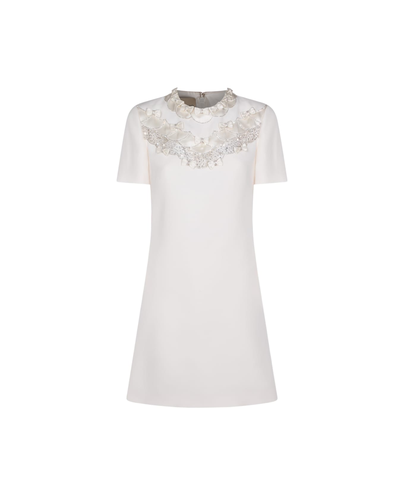 Valentino Ivory Flower Dress - Ivory