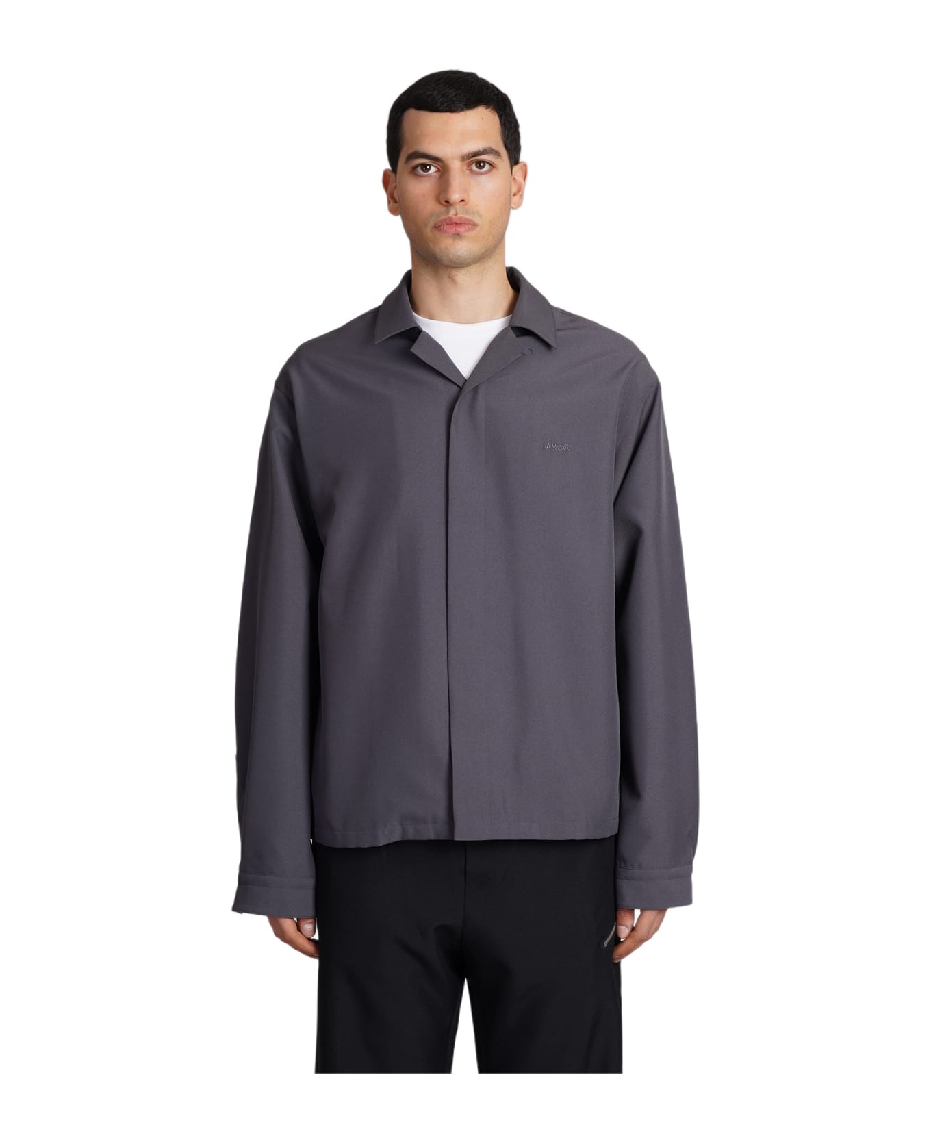 OAMC System Shirt Casual Jacket In Grey Cotton - grey