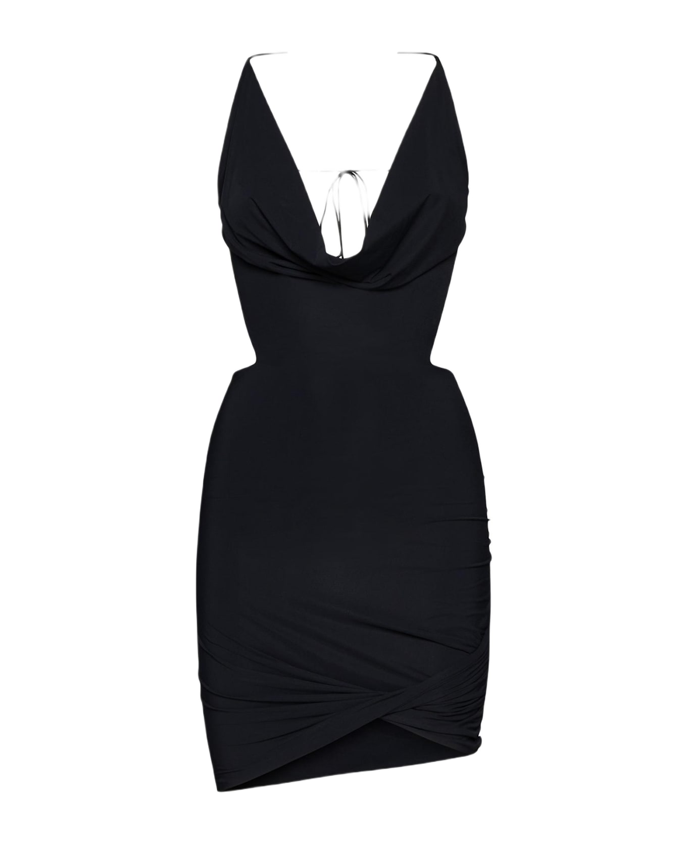 Amazuìn Ester Mini Dress - Deep black