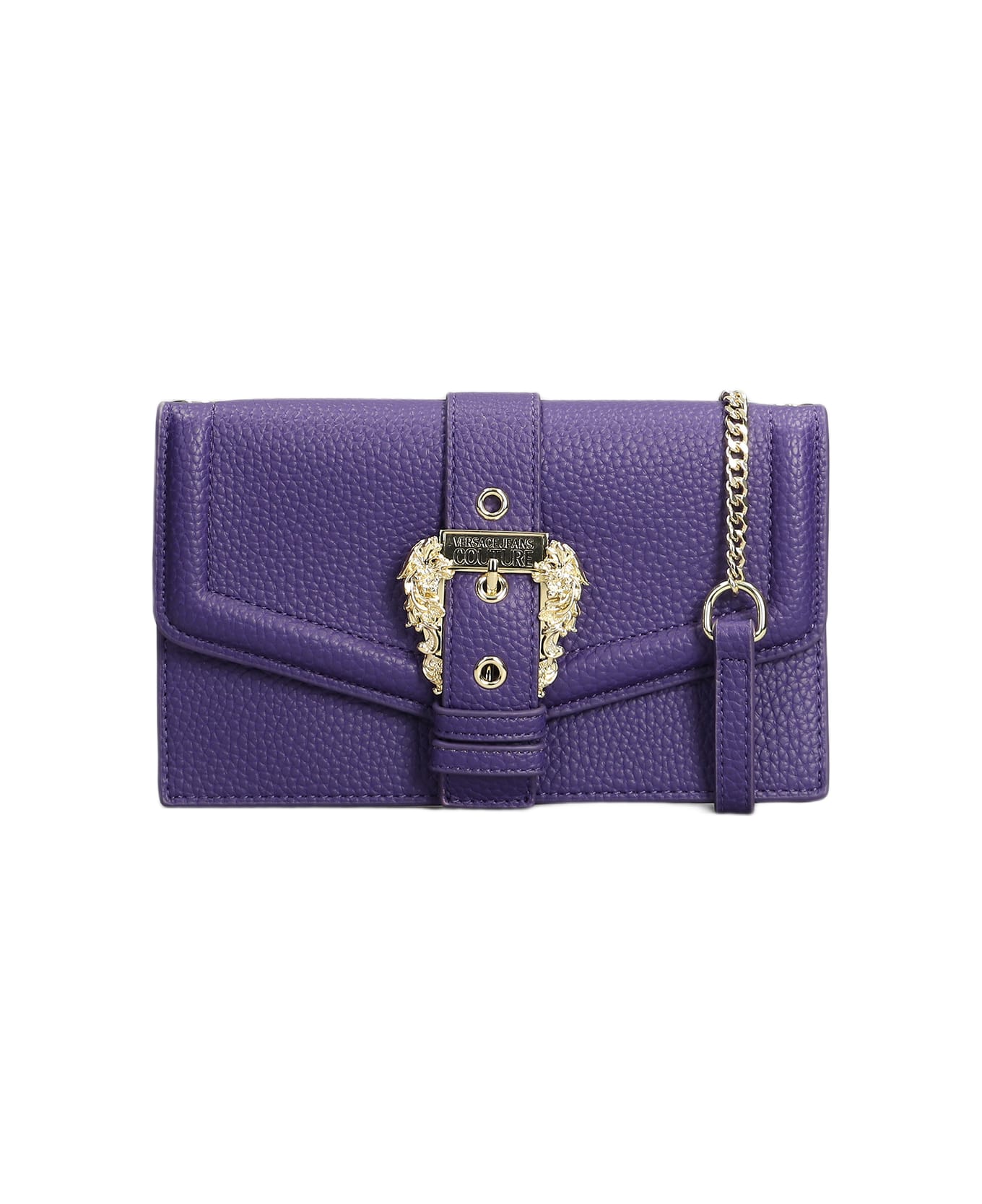 Versace Jeans Couture Wallet With Chain - PURPLE
