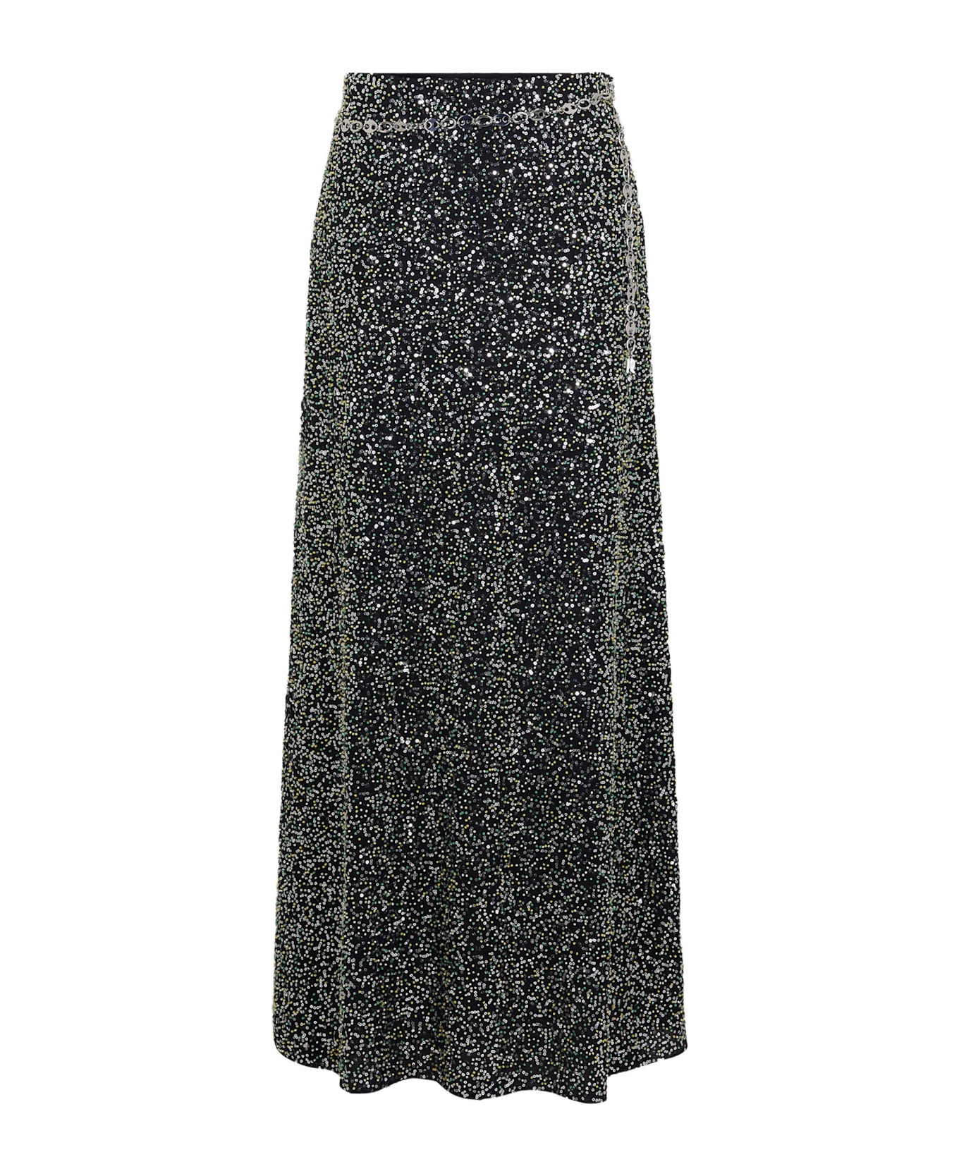 Paco Rabanne Long Skirt - Black