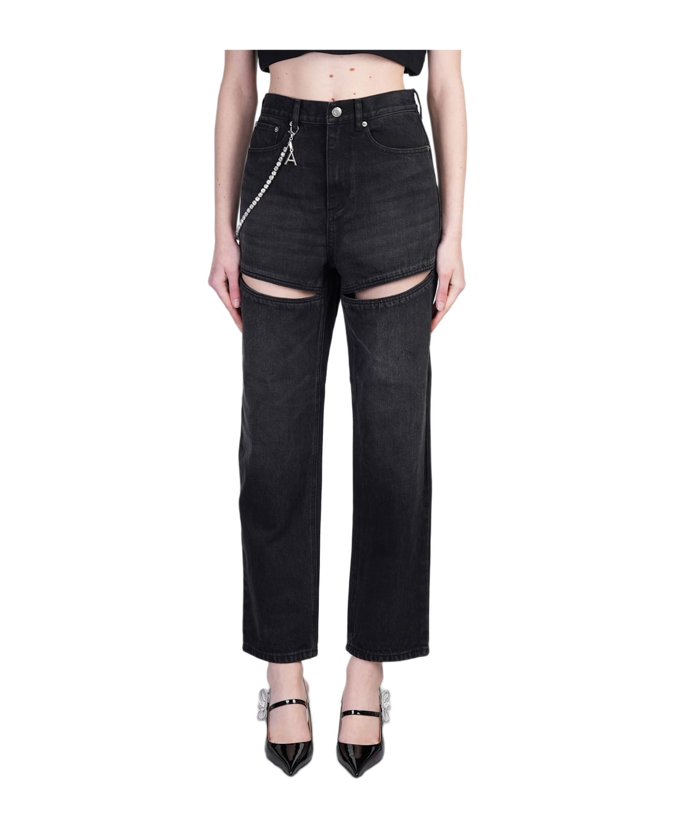 AREA Jeans In Black Denim - black