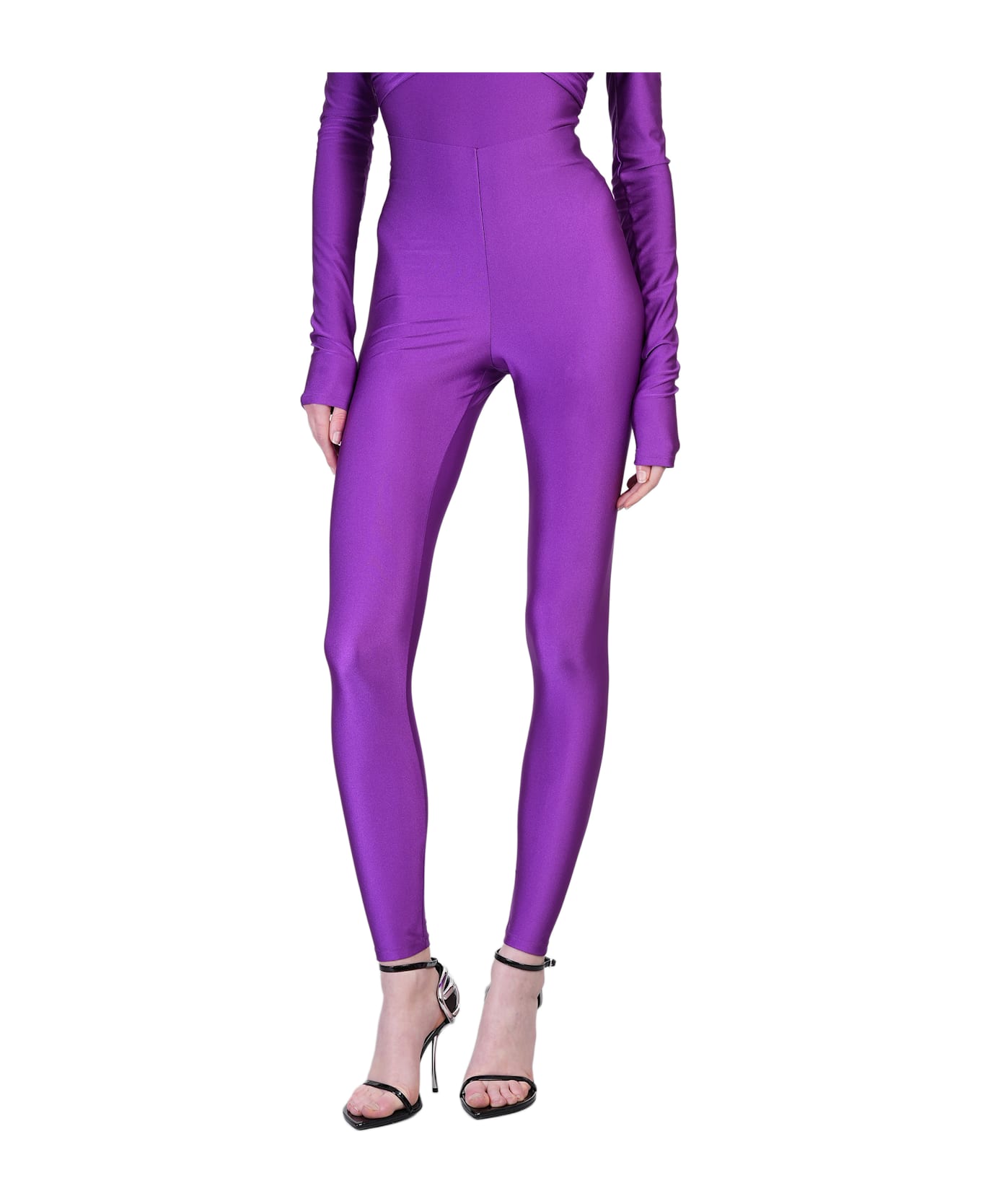 The Andamane Holly 80 S Leggings In Viola Polyamide - Viola
