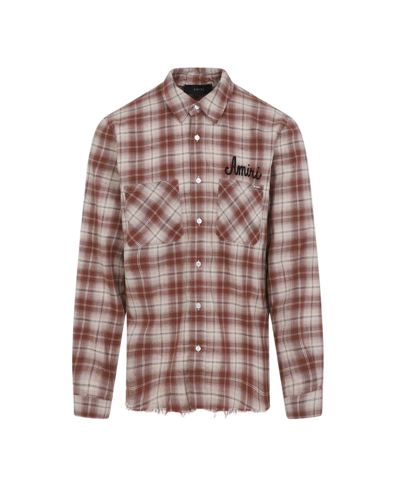 AMIRI Shotgun Flannel Shirt - Chocolate