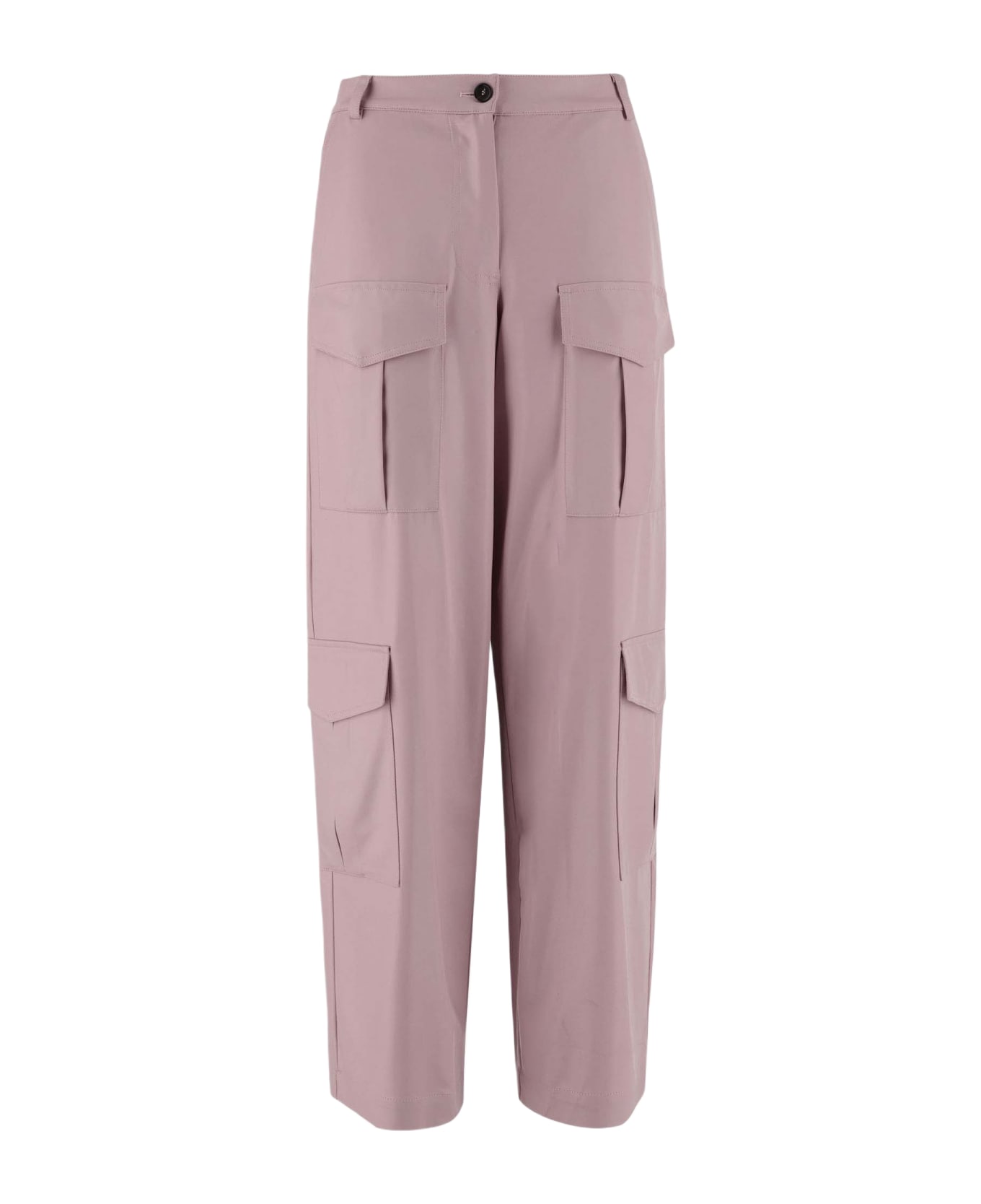 Pinko Leatherette Cargo Pants - Pink