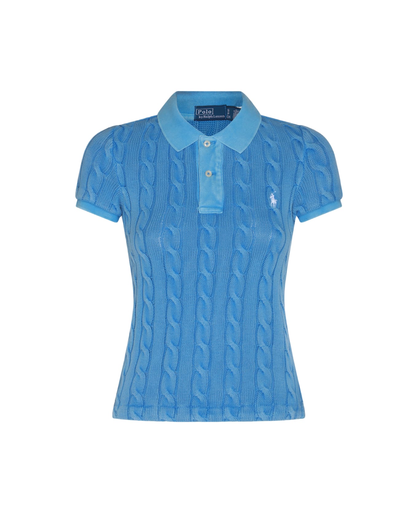 Polo Ralph Lauren Blue Cotton Polo Shirt - Blue
