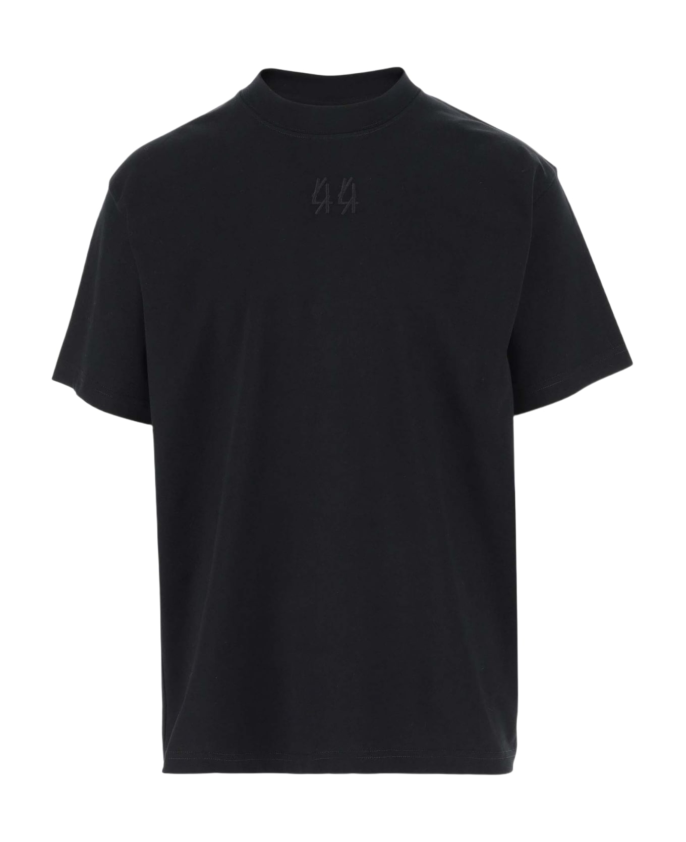 44 Label Group Cotton T-shirt With Logo T-Shirt - BLACK シャツ