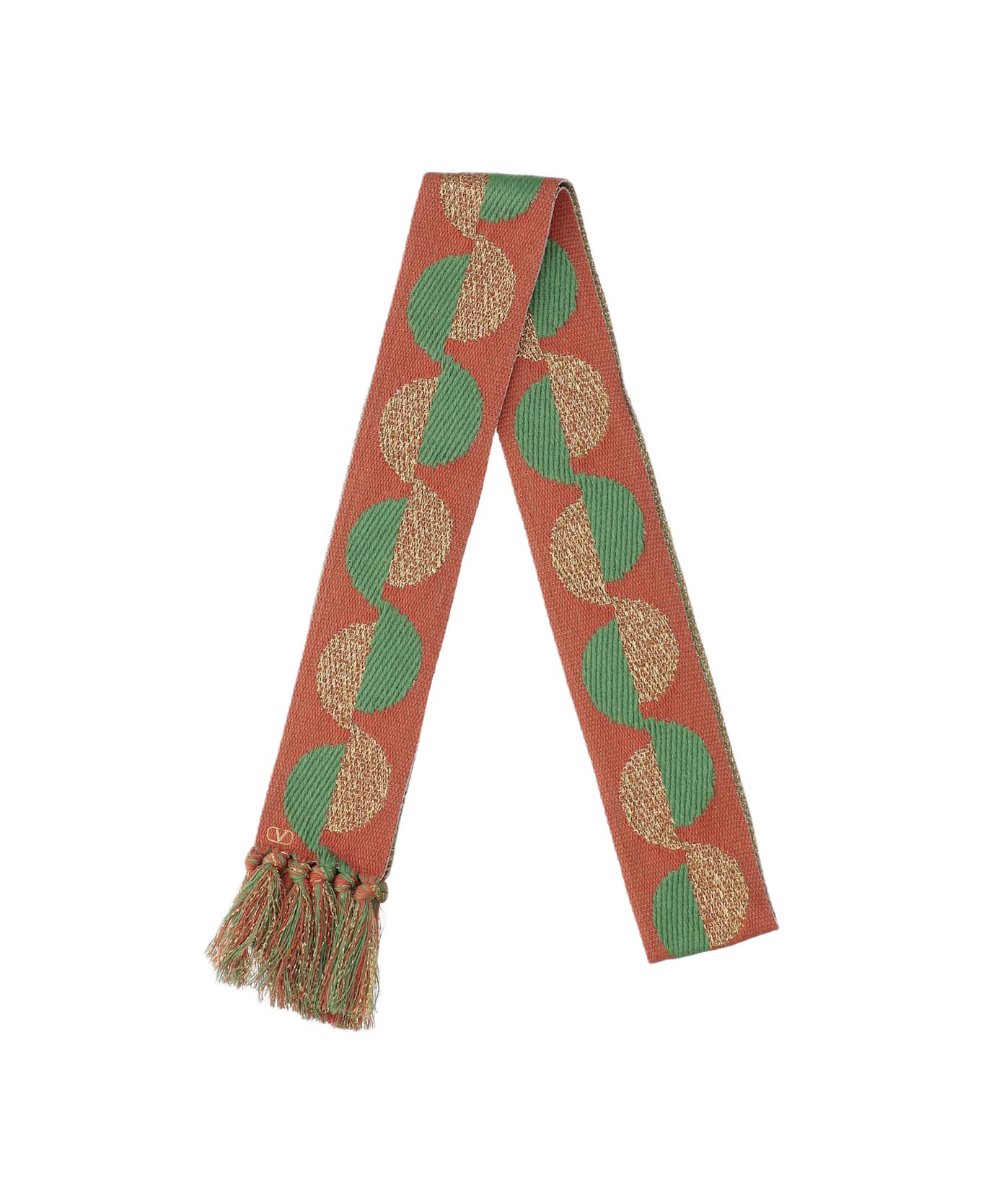 【VALENTINO】Antibes cotton and lurex scarf d4b48360ceb8edc9969505ec30250a