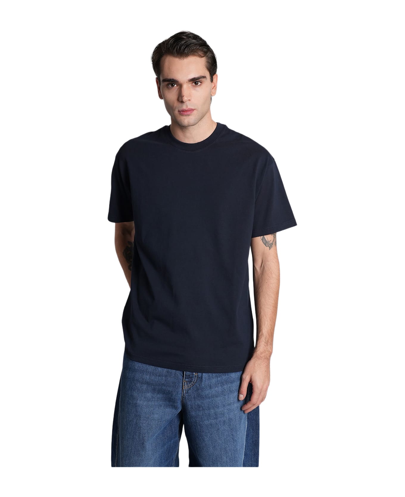 Givenchy T-shirt In Blue Cotton - blue
