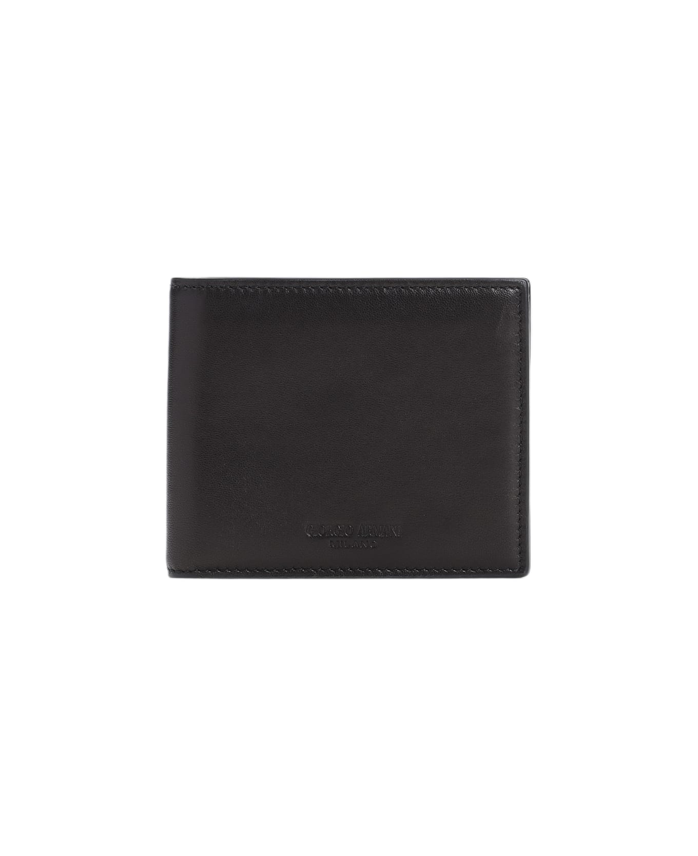 Giorgio Armani Bi-fold Wallet - Nero