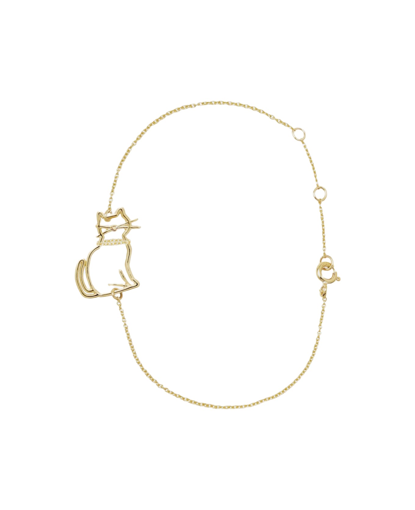 Aliita Gold Metal Miao Bracelet - Golden