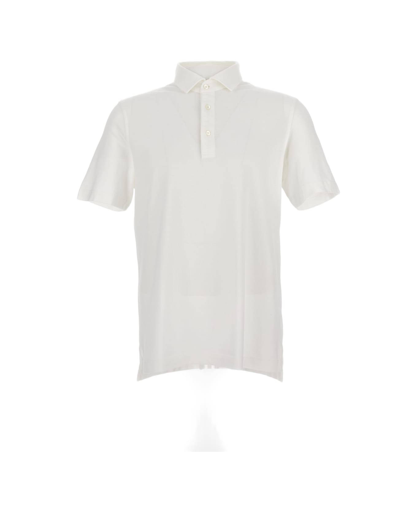 Drumohr Polo Piquet - White
