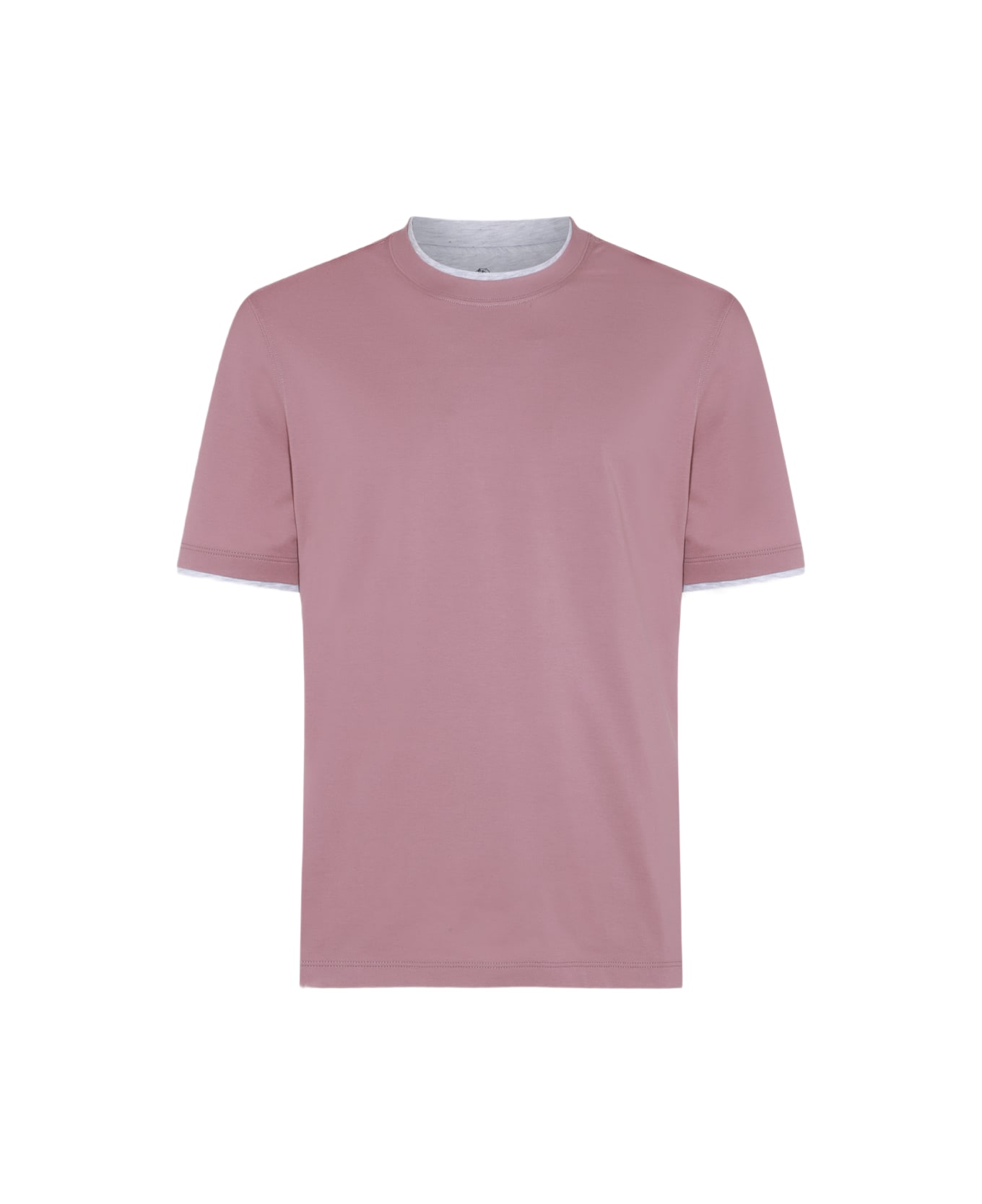 Brunello Cucinelli Light Pink Cotton T-shirt