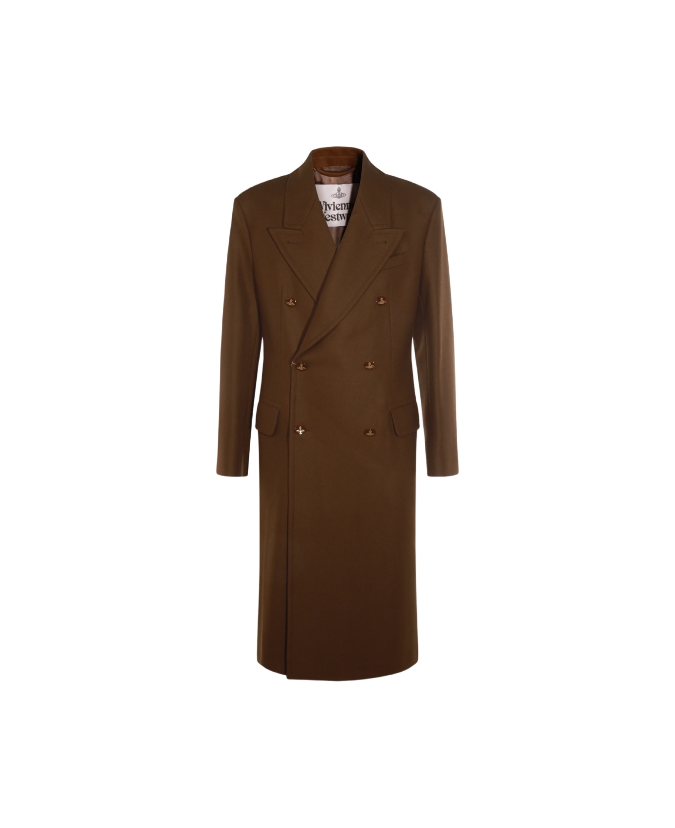 Vivienne Westwood Camel Wool Coat - Brown
