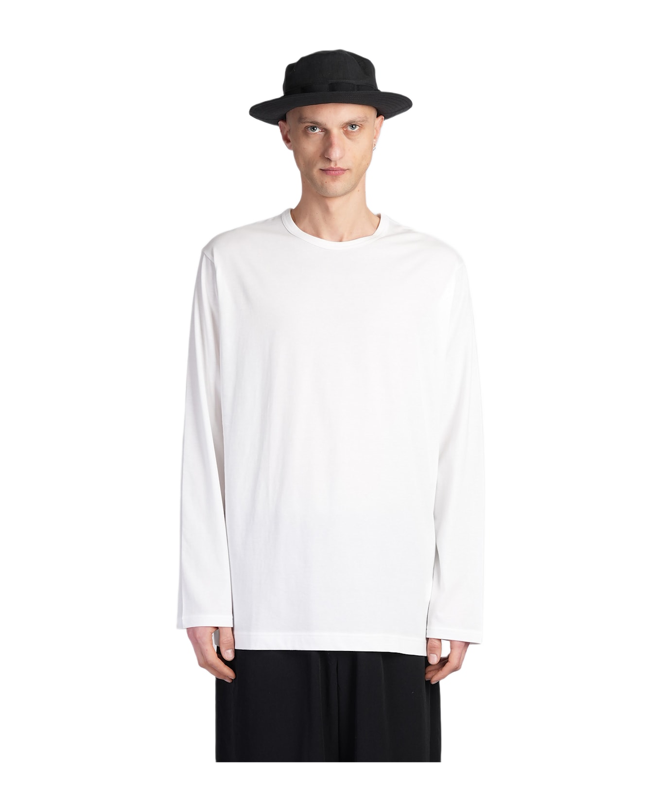 Yohji Yamamoto In White Cotton - white