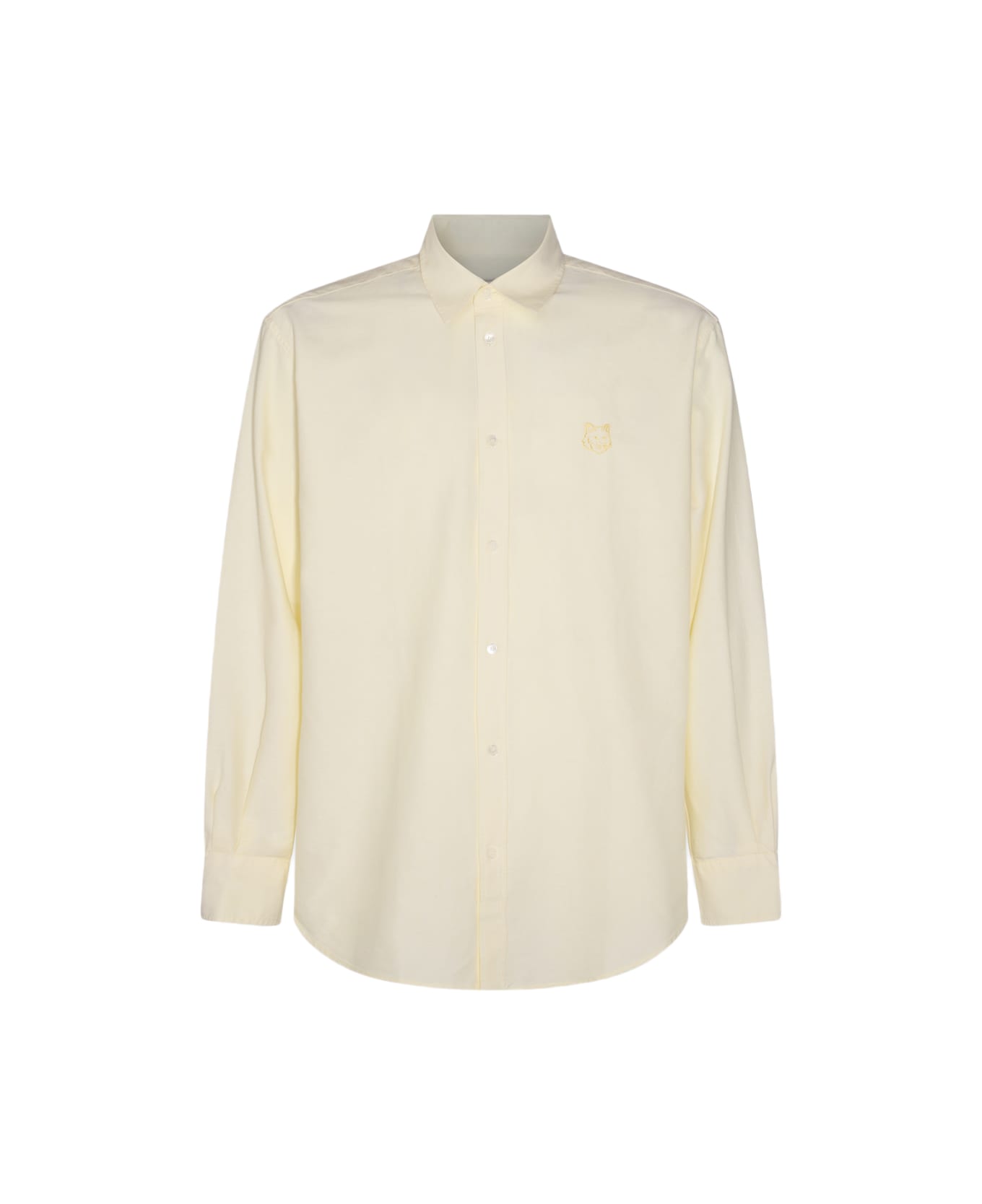 Maison Kitsuné Dark White Cotton Shirt - CHAMOMILLE