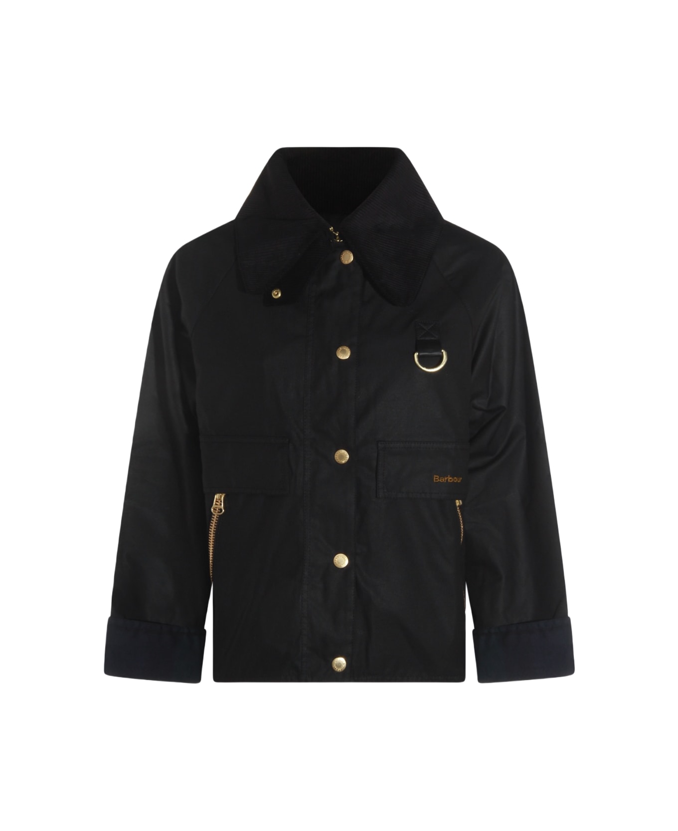 Barbour Black Cotton Casual Jacket - Black