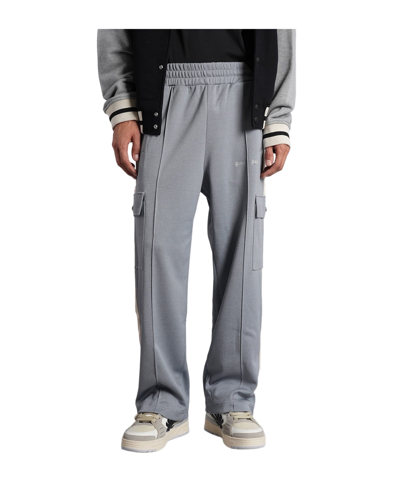 Palm Angels Pants In Cyan Polyester - cyan