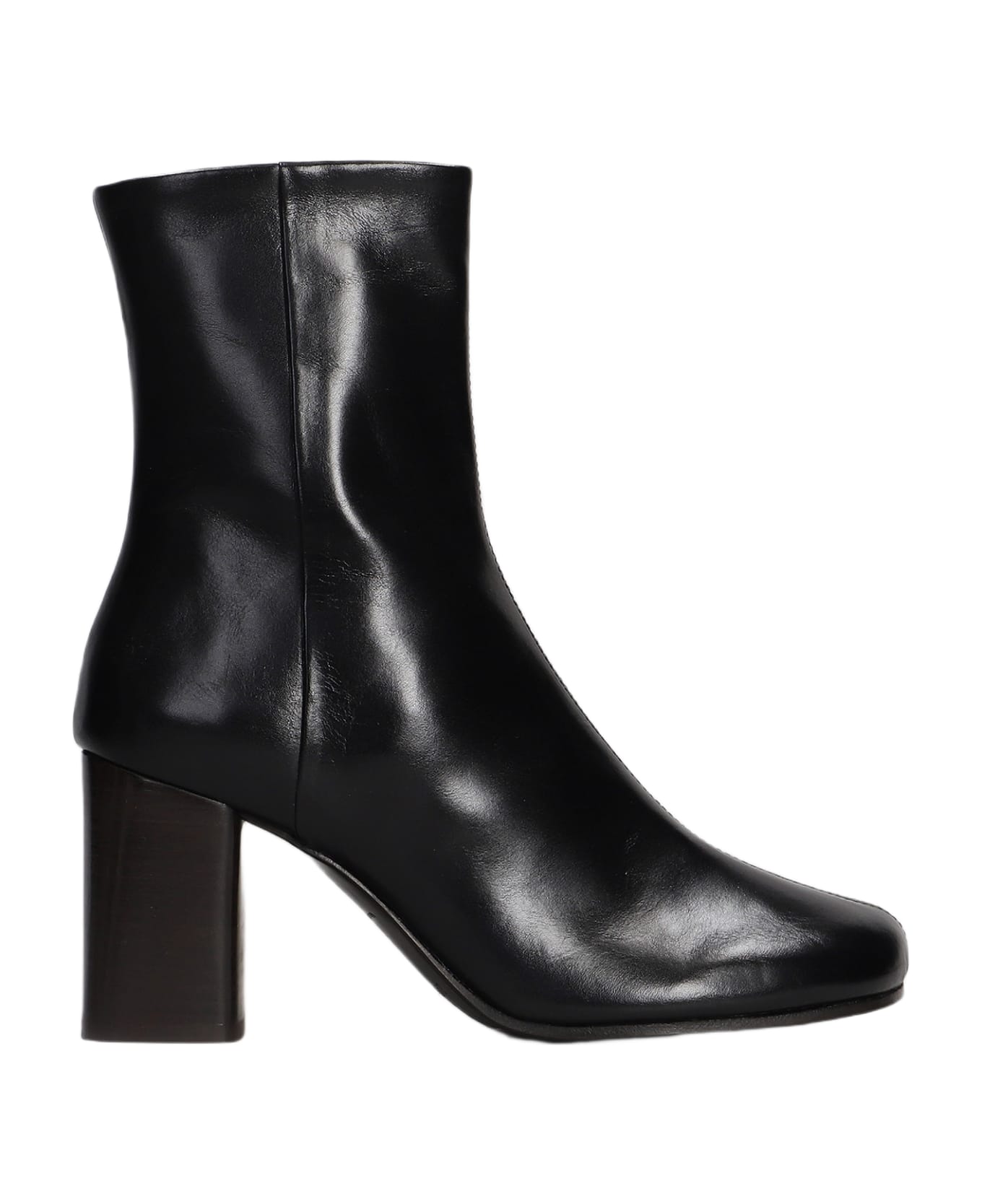 Lemaire Ankle Boots In Black Leather - black