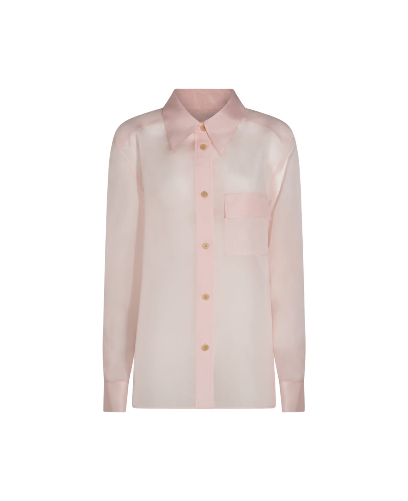 Khaite Pink Silk Shirt - Pink