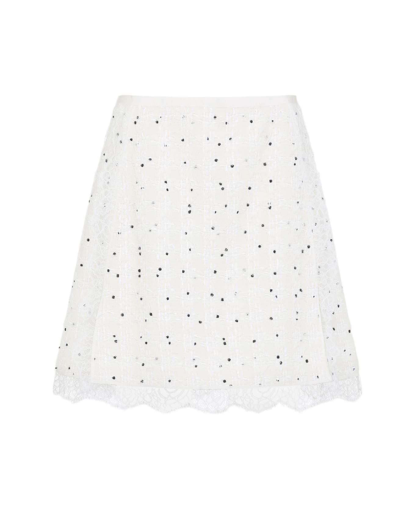 Giambattista Valli Cotton Mini Skirt - Ivory