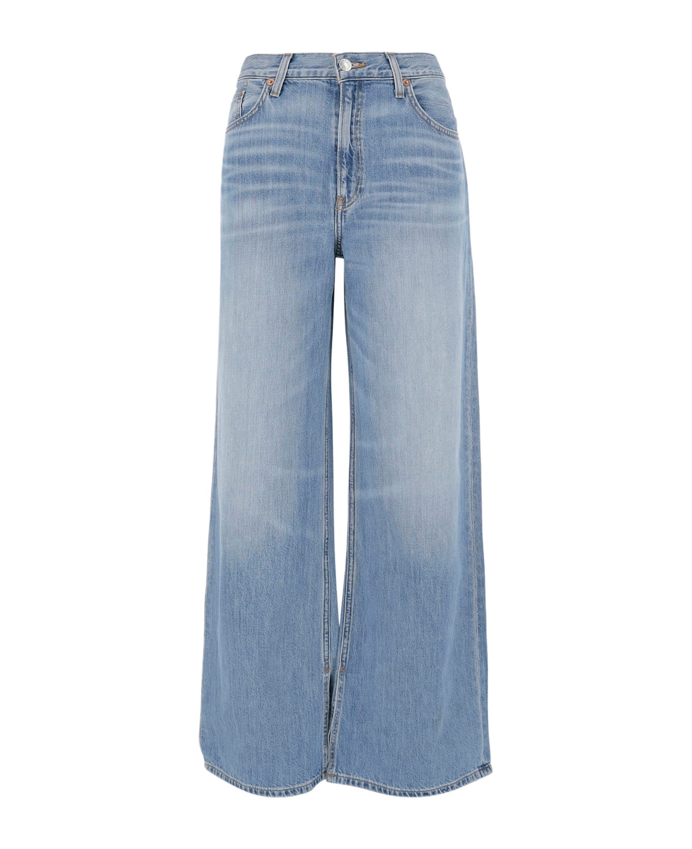 RE/DONE Cotton Blend Denim Jeans - Light denim