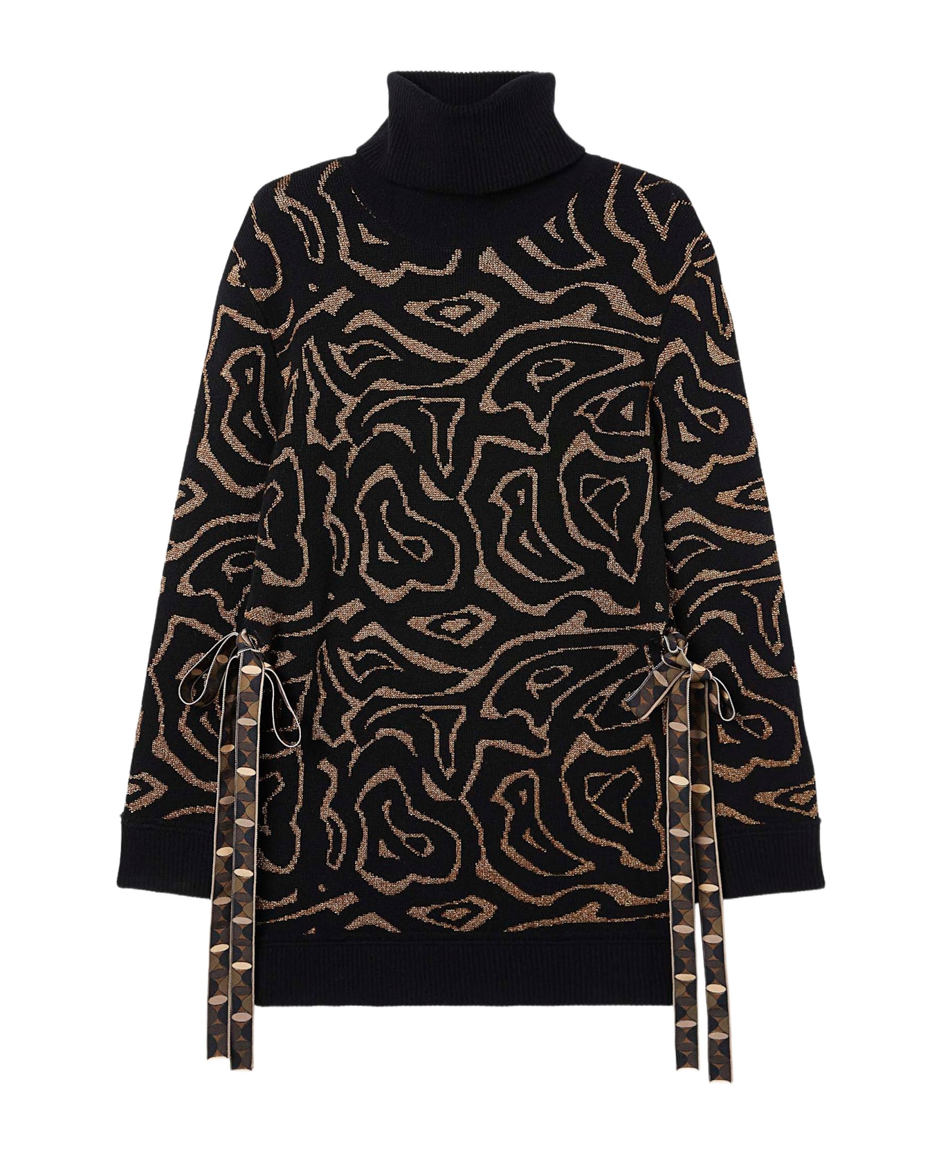 Pucci Sweater With Labyrinth Print - Black