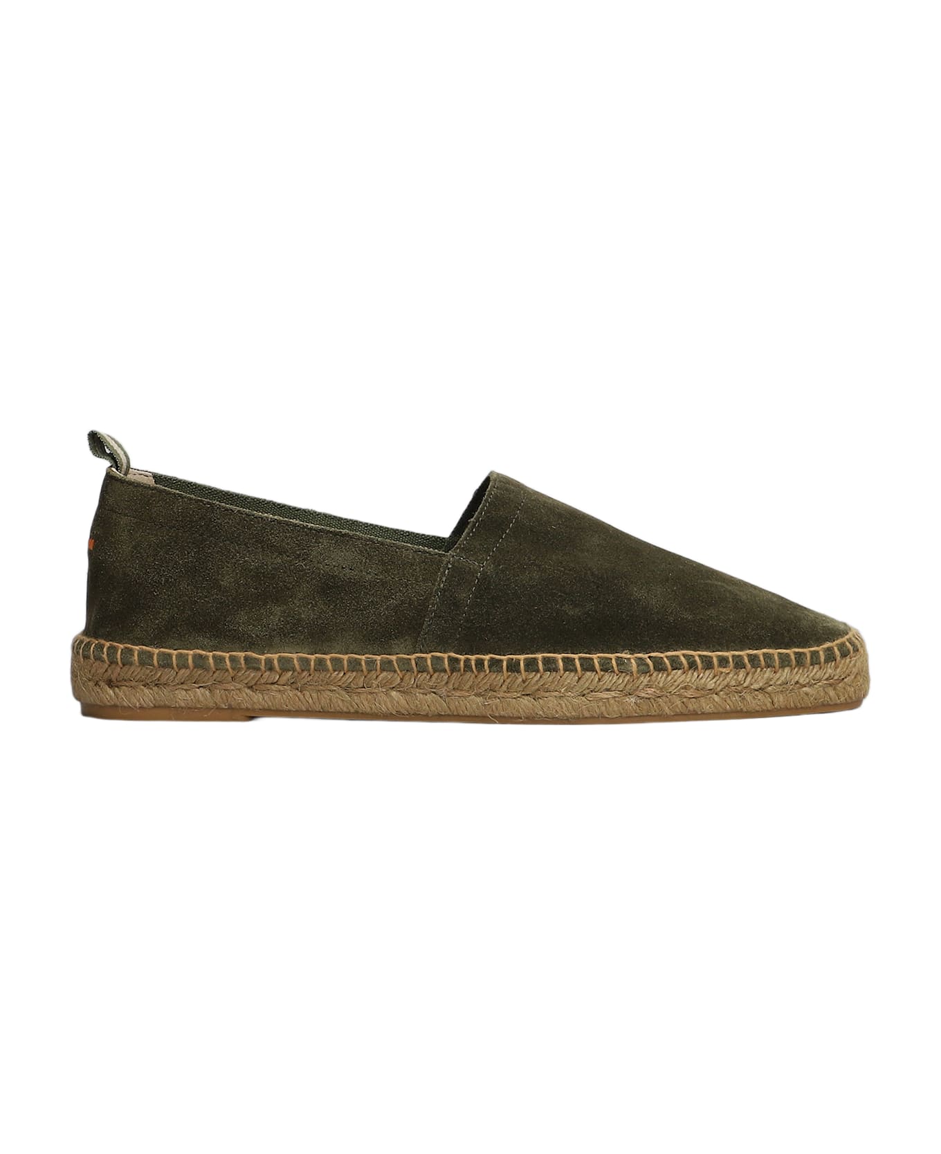 Castañer Pablo T-186 Espadrilles In Green Suede - green