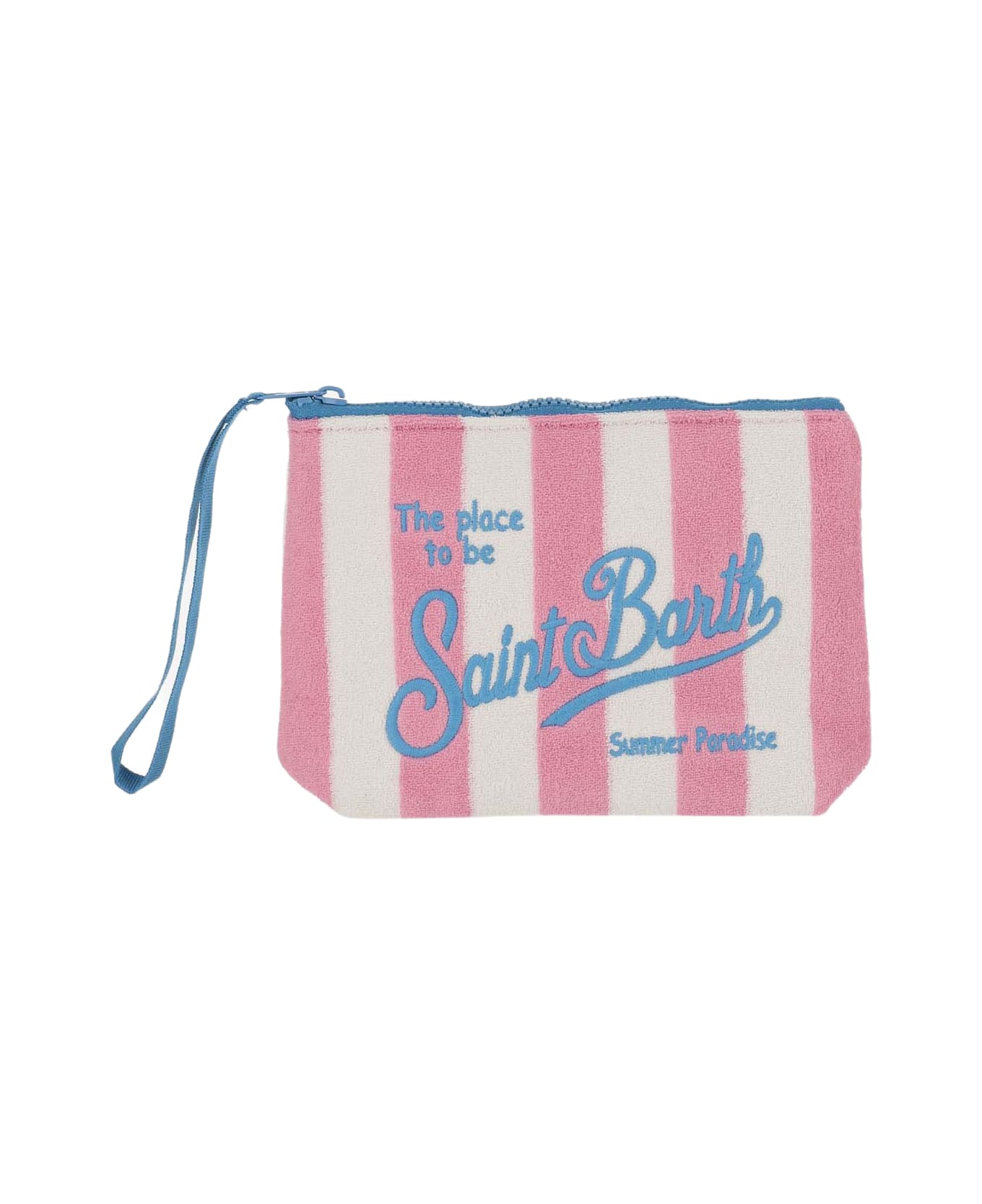 MC2 Saint Barth Fabric Clutch Bag With Striped Pattern - Red クラッチバッグ