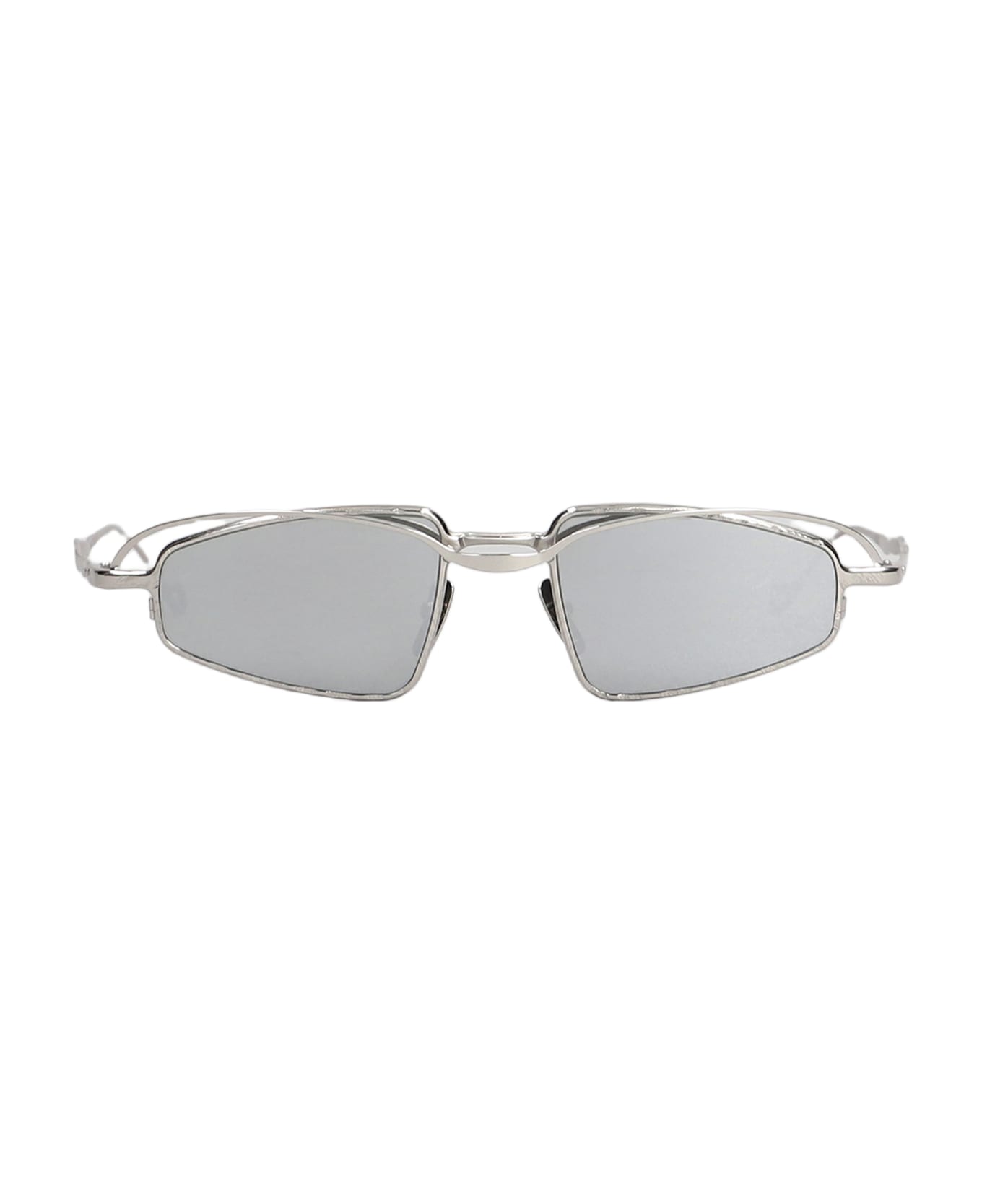 Kuboraum H73 Sunglasses In Silver Metal Alloy - silver