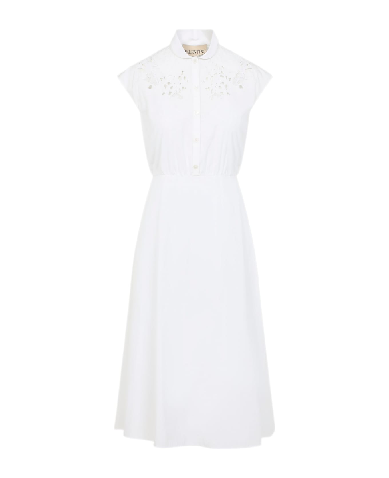 Valentino Embroidered Midi Dress - Bo Bianco