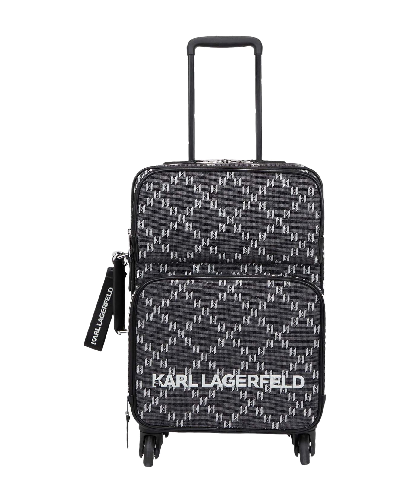 Karl Lagerfeld K/monogram Suitcase - Grey