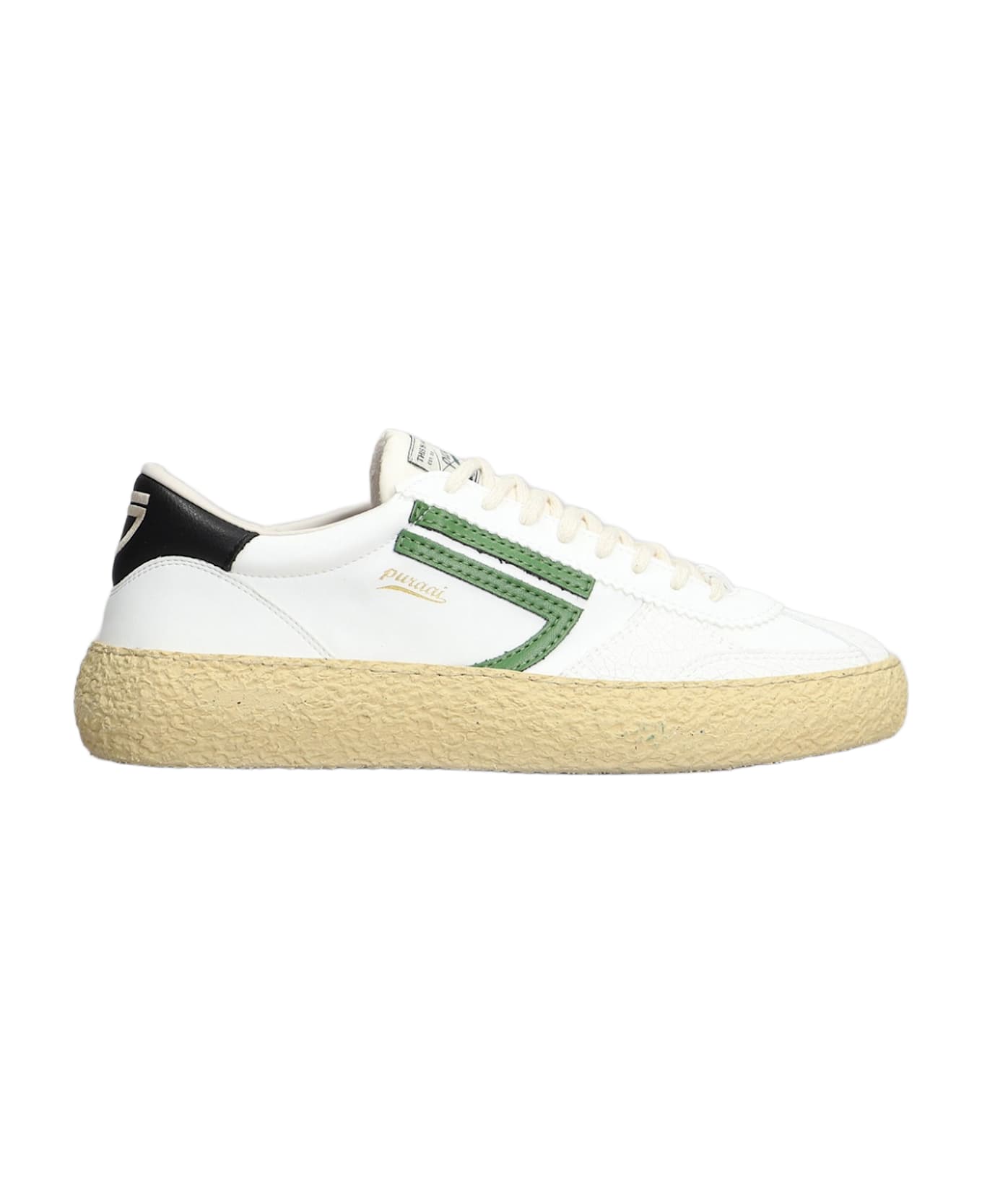 Puraai Foresta Sneakers In White Leather - white