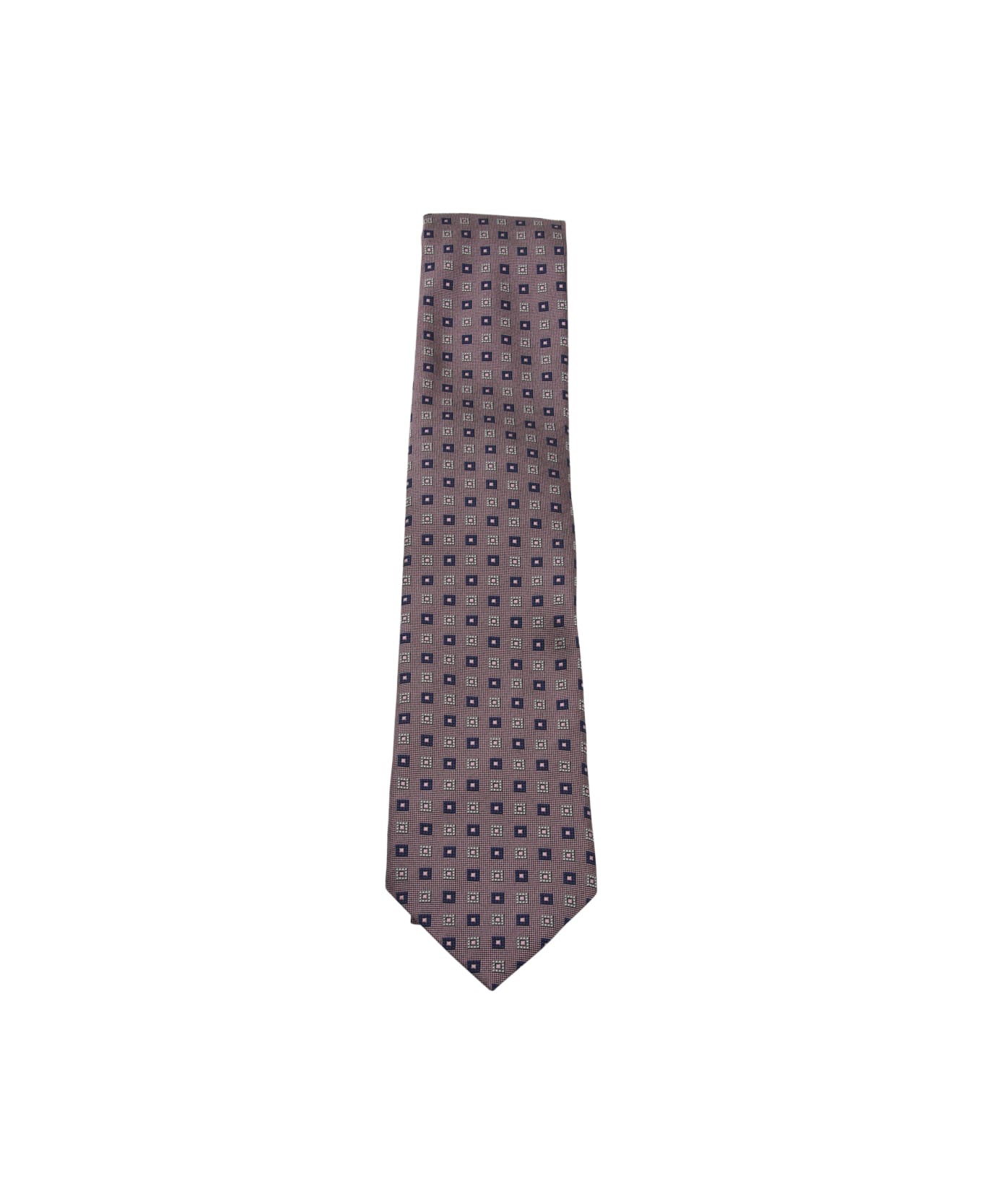 Zegna Pink Silk Tie - Pink