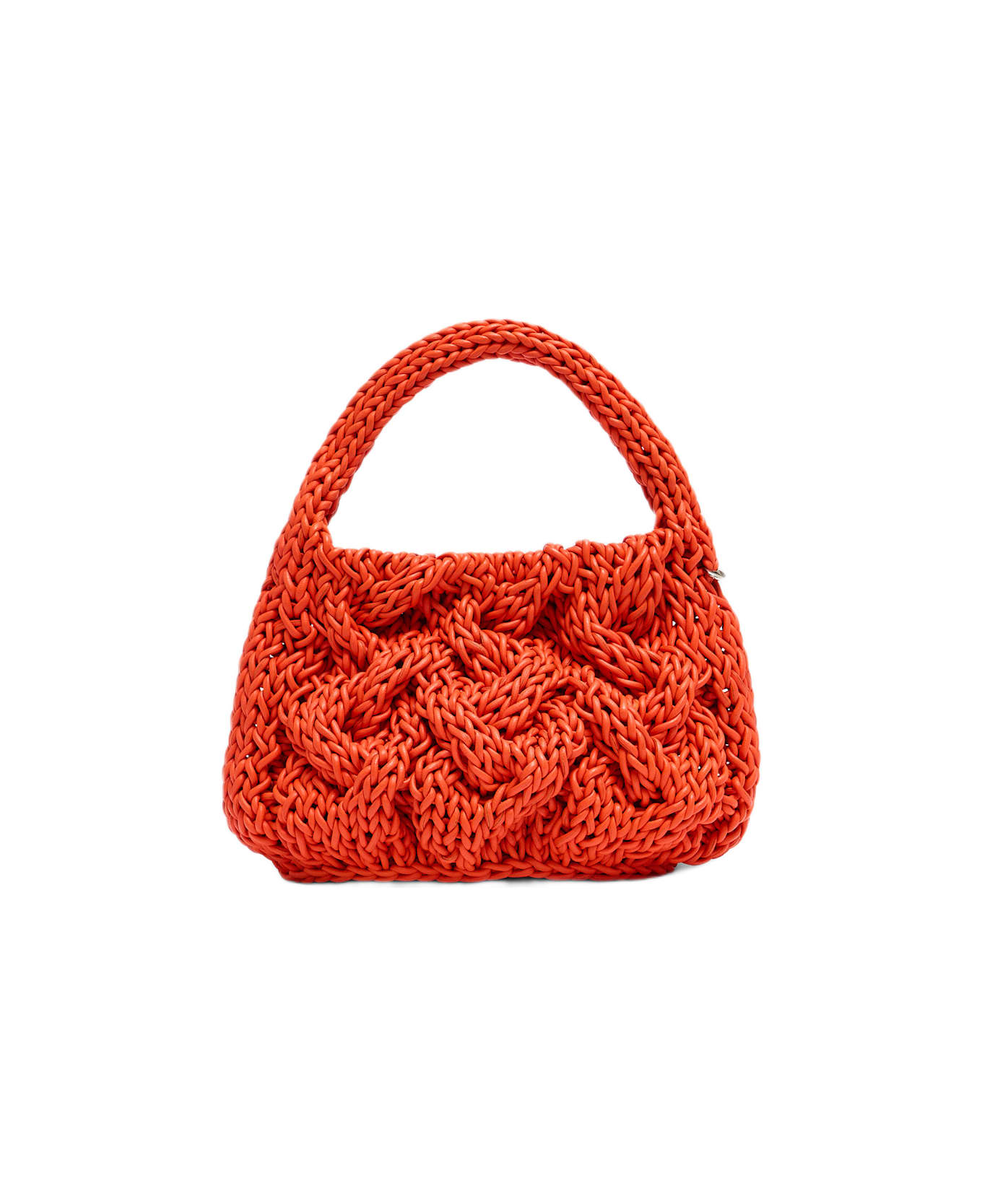 J.W. Anderson Small Cable Knit Bag - orange