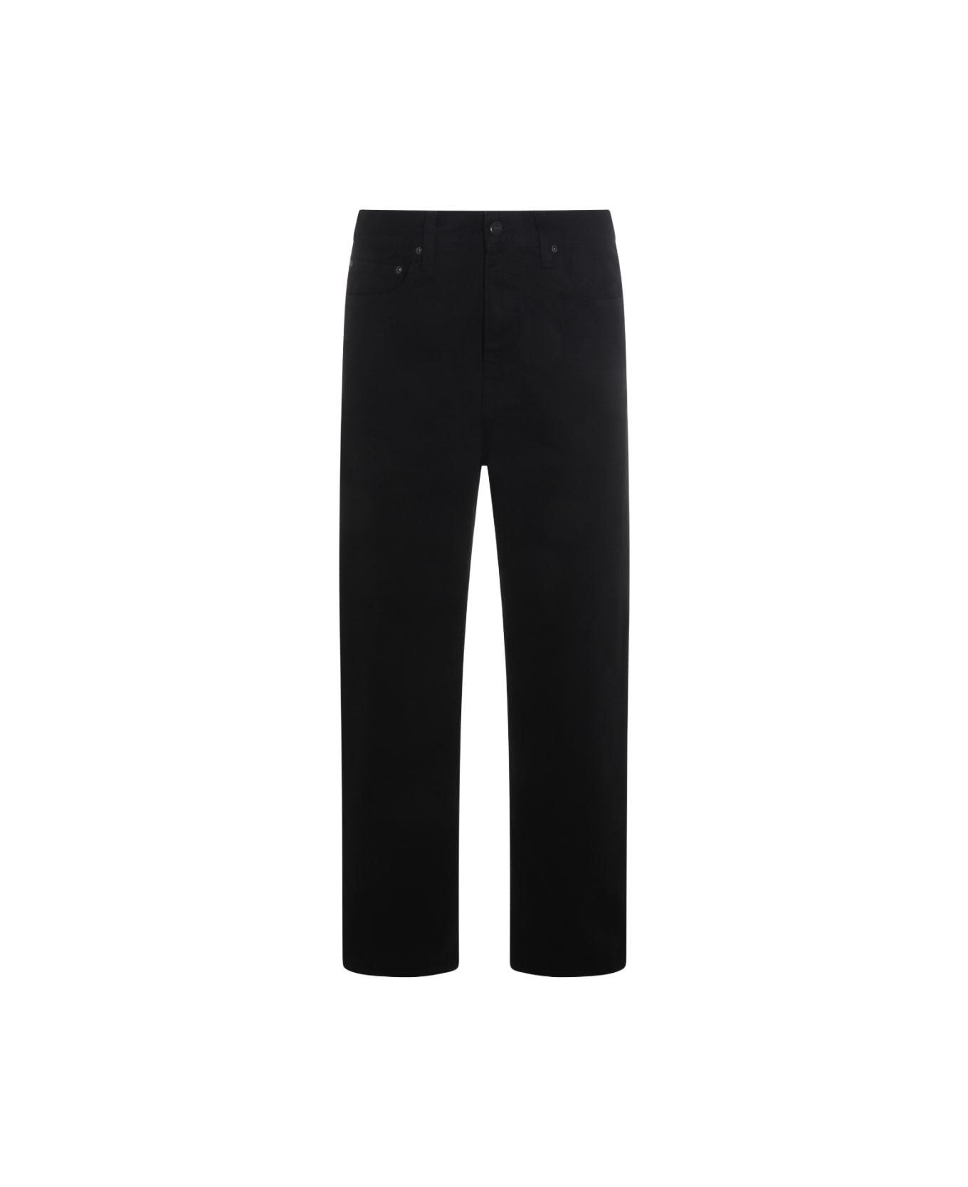 Carhartt Black Rinsed Cotton Aaron Pant - BLACK RINSED