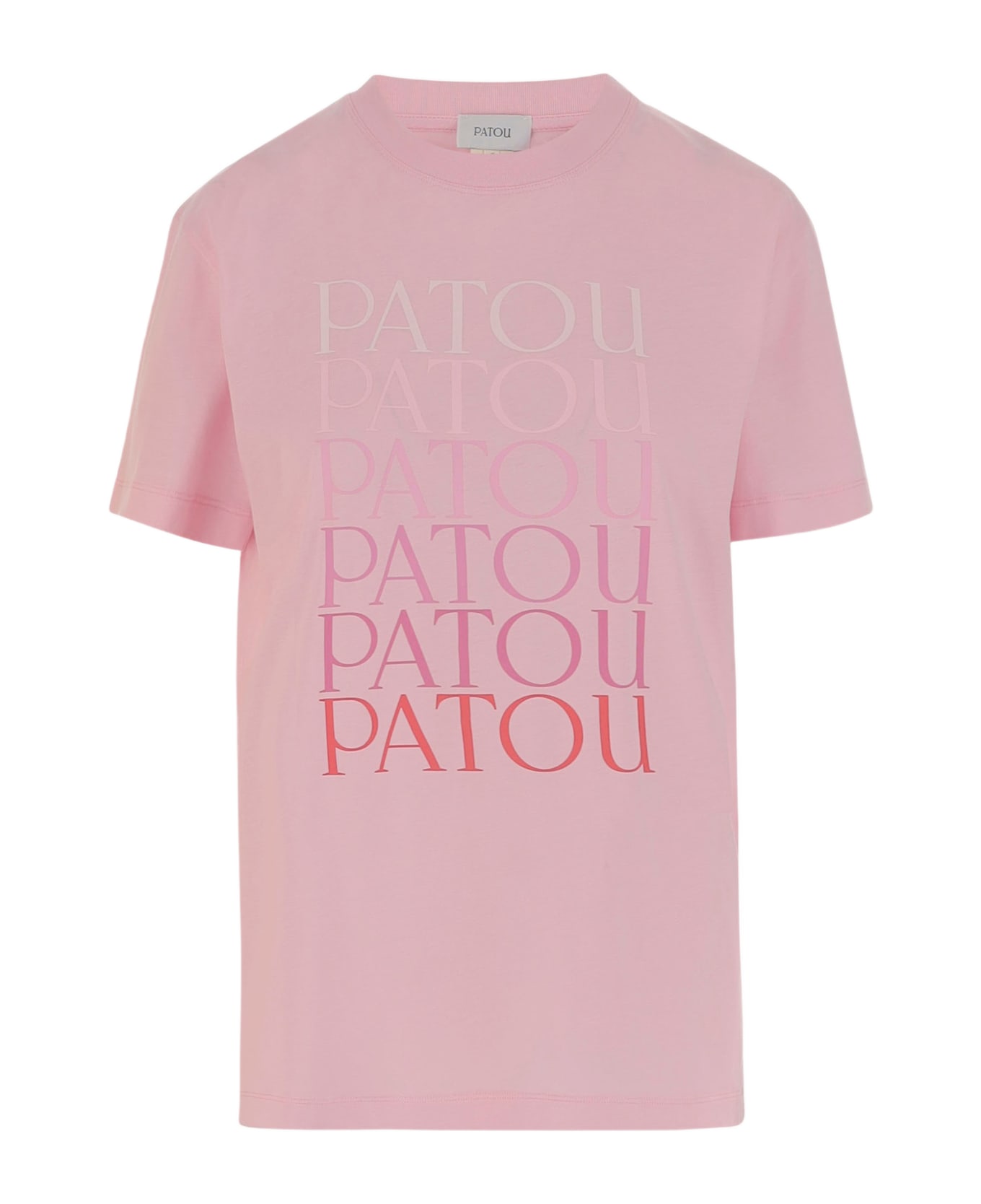 Patou Cotton T-shirt With Logo - PRIMROSE PINK