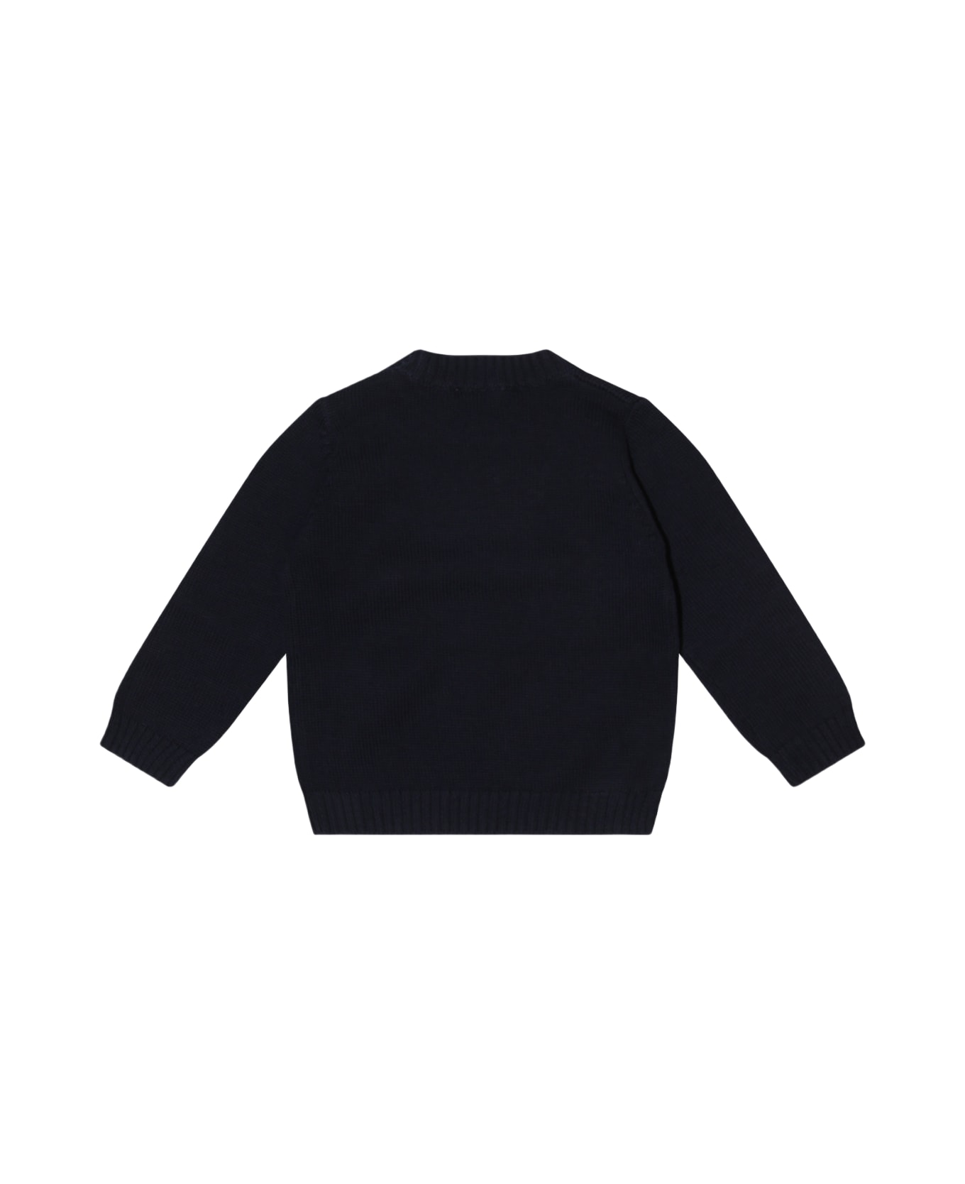 Il Gufo Blue Cotton Sweater - Blue ニットウェア＆スウェットシャツ