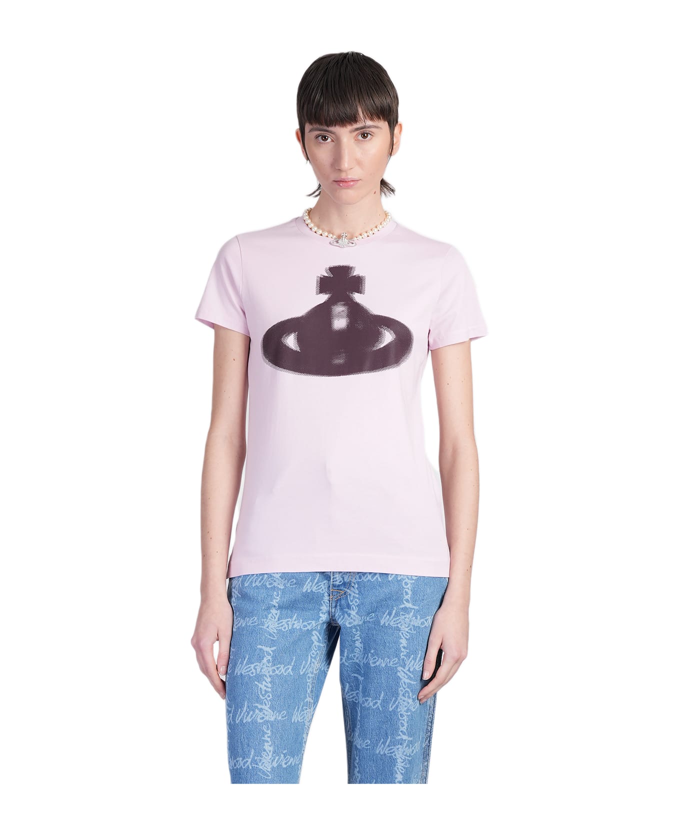 Vivienne Westwood Peru T-shirt In Rose-pink Cotton - rose-pink