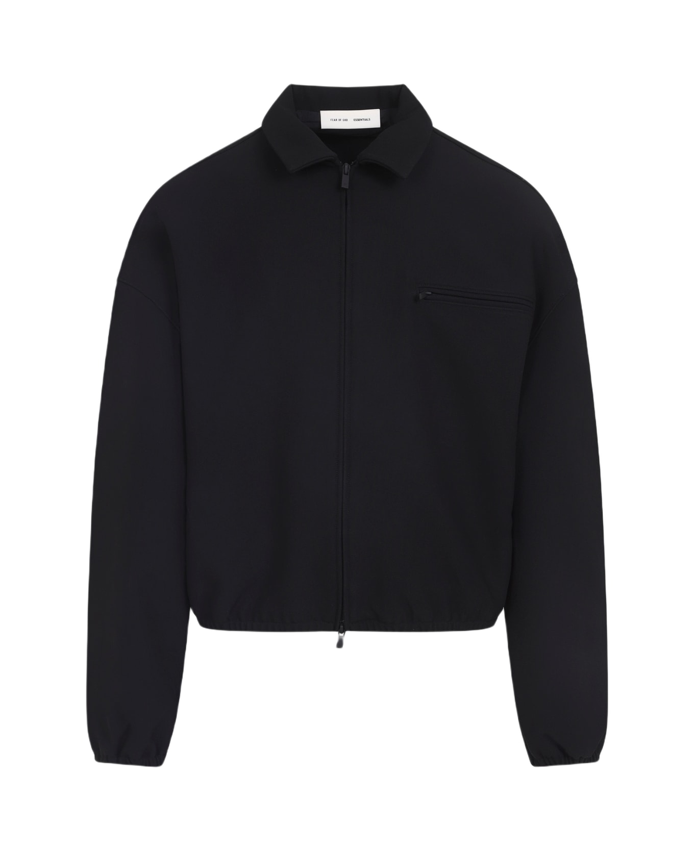 Fear of God Bonded Canvas Zip-up Jacket - Jet Black