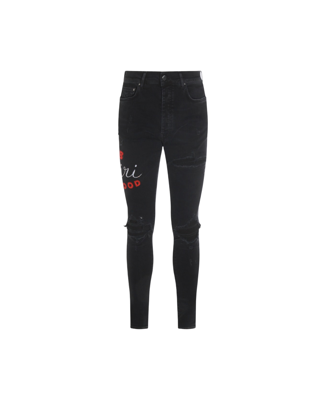AMIRI Black Cotton Denim Jeans - DUSK BLACK