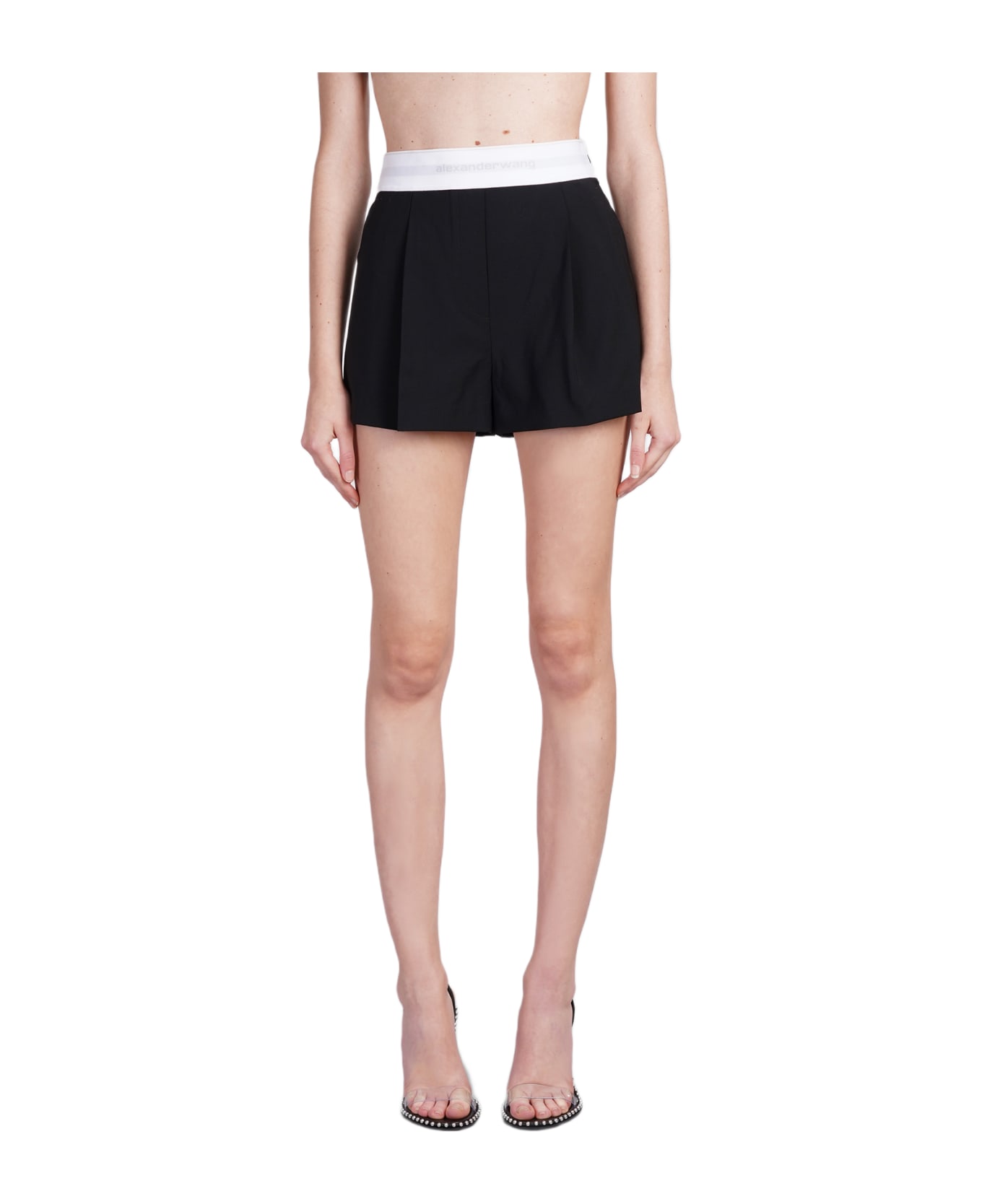 Alexander Wang Pleated Short Elastic Band - BALCK