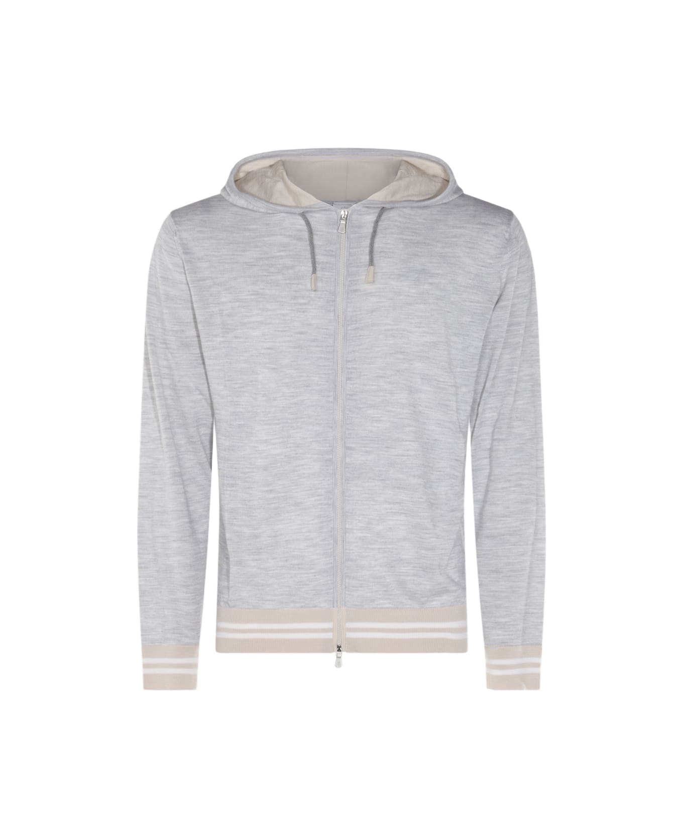 Eleventy Grey And Beige Knitwear - GREY/SAND