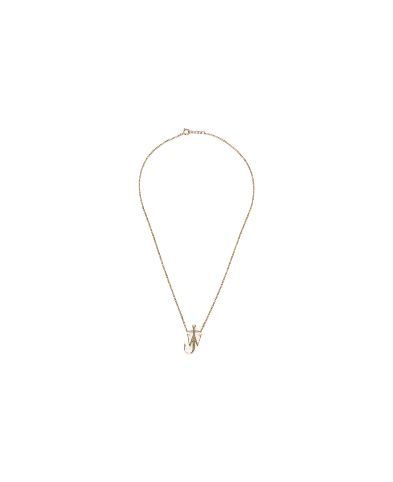 J.W. Anderson Brass Logo Necklace - Golden ネックレス