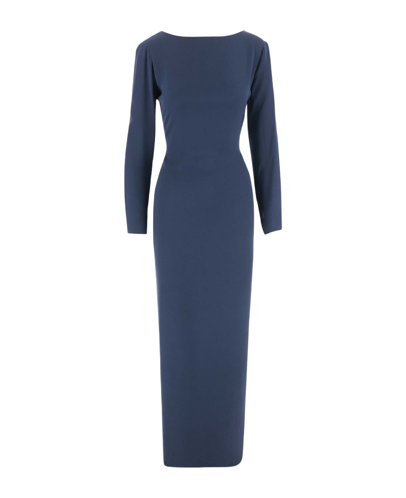 Stephan Janson Silk Long Dress - Blue
